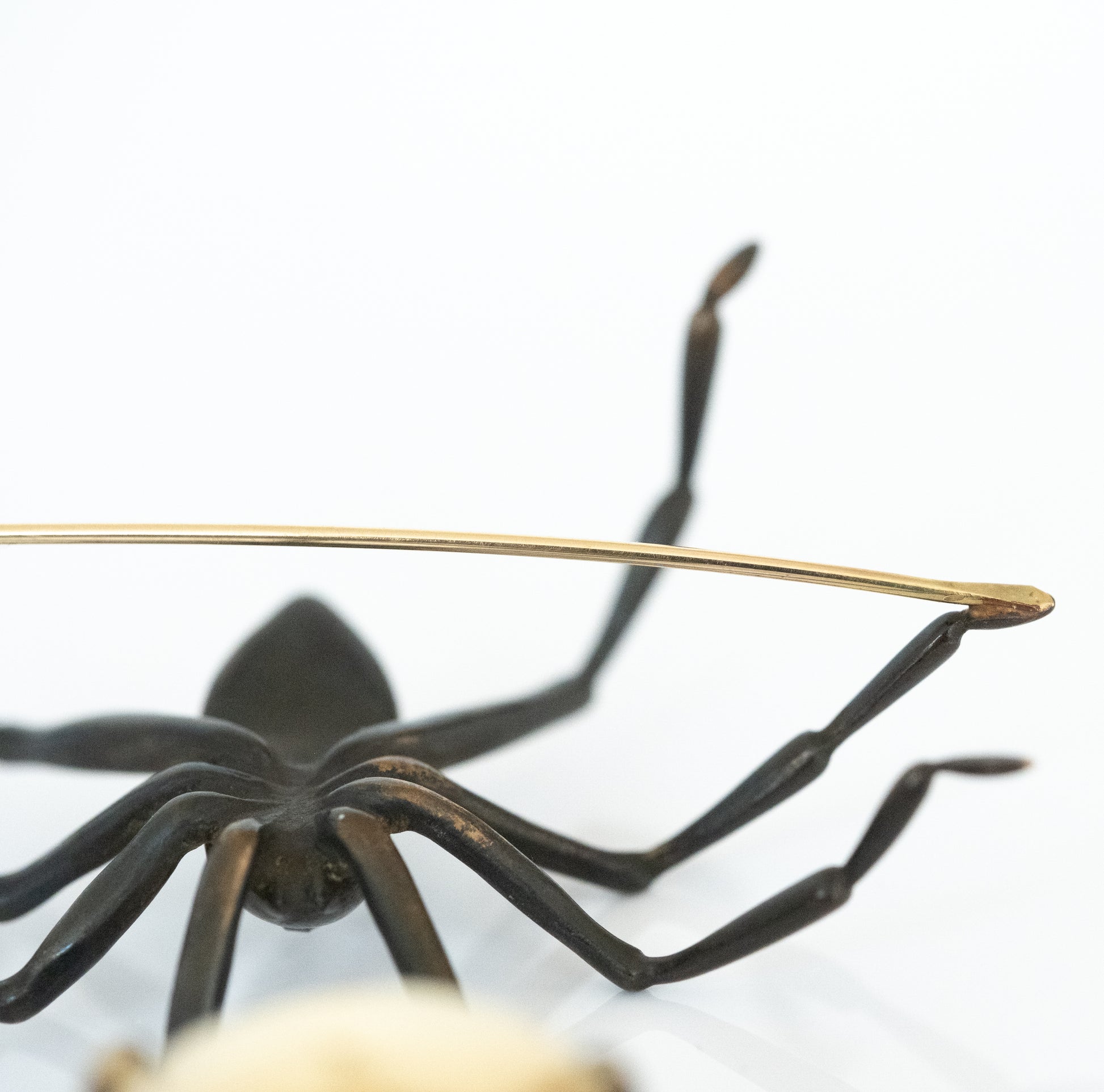 Gabriella Kiss Spider Brooch with Diamond and a Gorgous Moonstone - Premium Brooch from All The Best Vintage - Just $6400! Shop now at All The Best Vintage