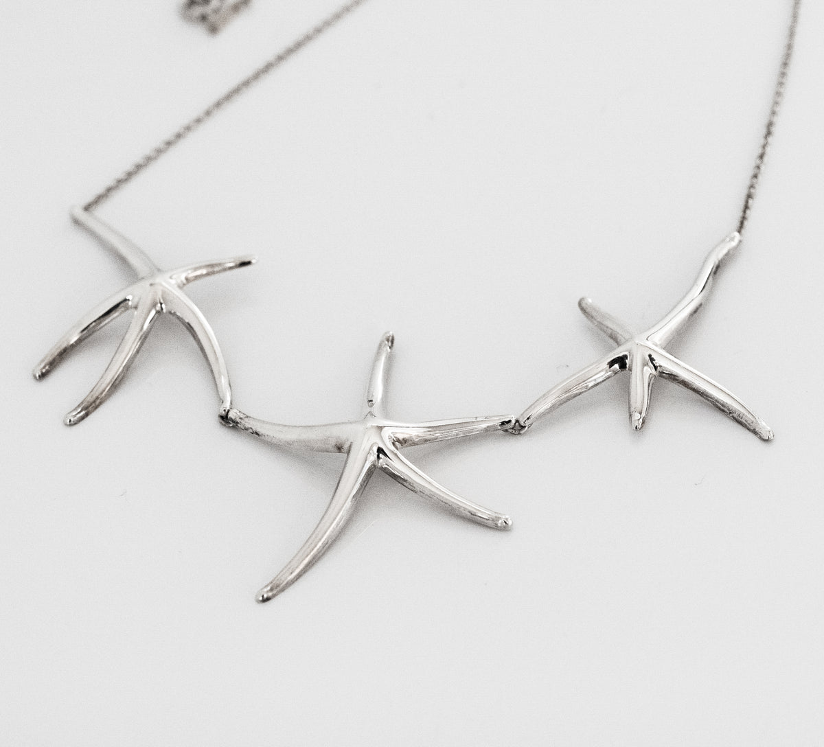 Elsa Peretti for Tiffany & Co Vintage Sterling Silver Three Starfish Necklace - Premium Necklace from All The Best Vintage - Just $1795! Shop now at All The Best Vintage