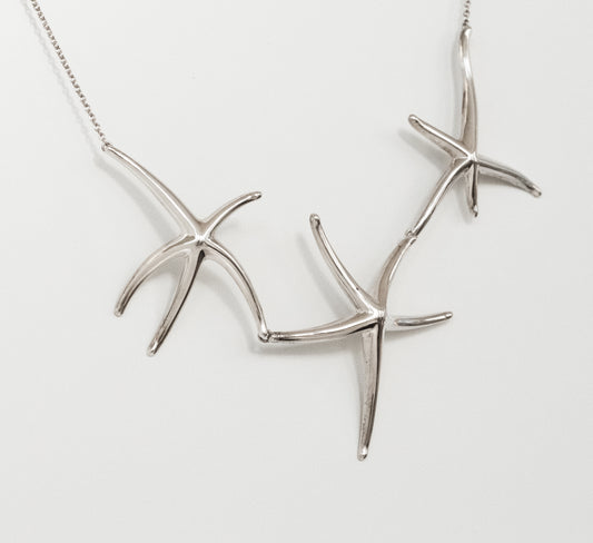Elsa Peretti for Tiffany & Co Vintage Sterling Silver Three Starfish Necklace - Premium Necklace from All The Best Vintage - Just $1795! Shop now at All The Best Vintage