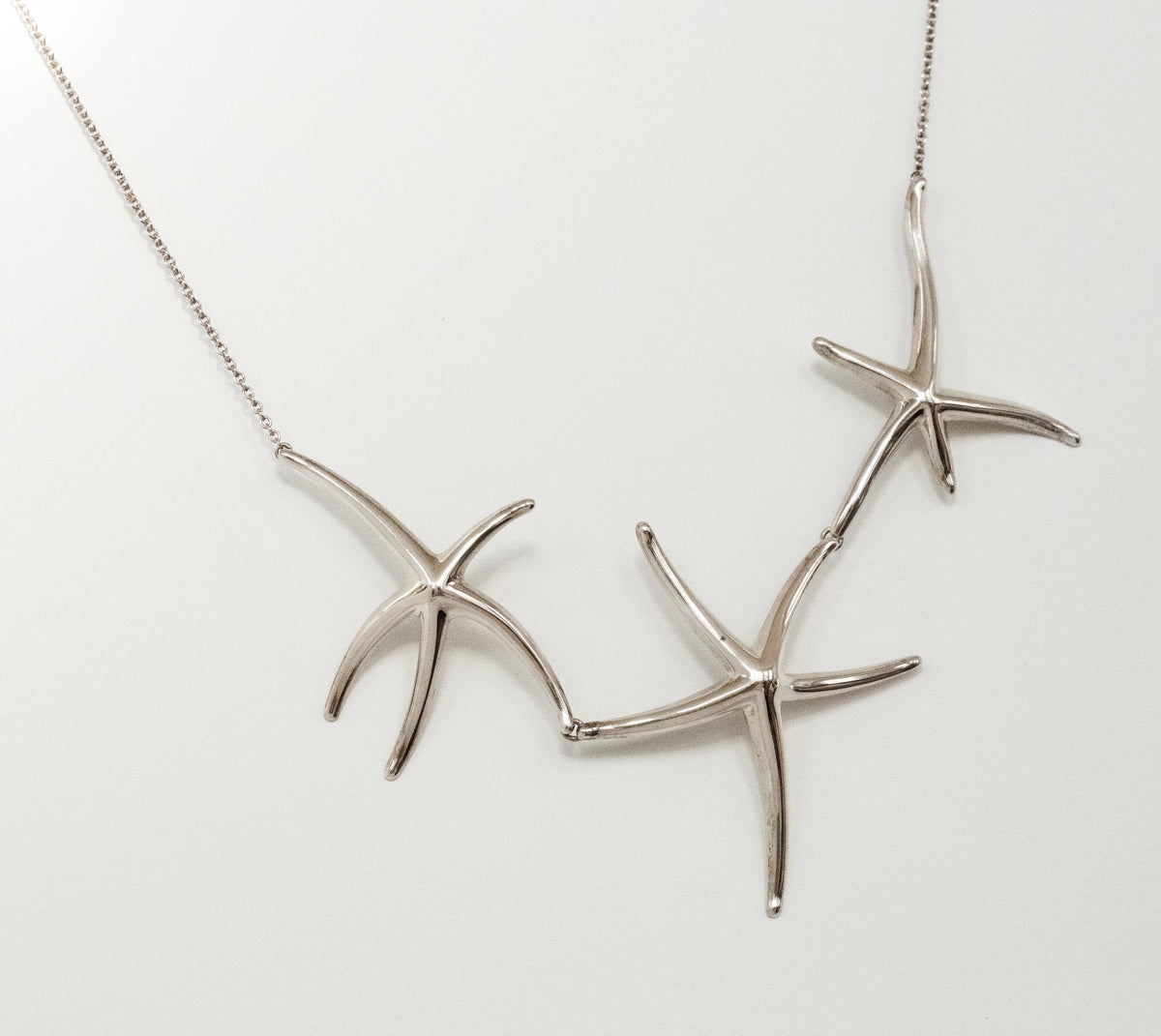 Elsa Peretti for Tiffany & Co Vintage Sterling Silver Three Starfish Necklace - Premium Necklace from All The Best Vintage - Just $1795! Shop now at All The Best Vintage