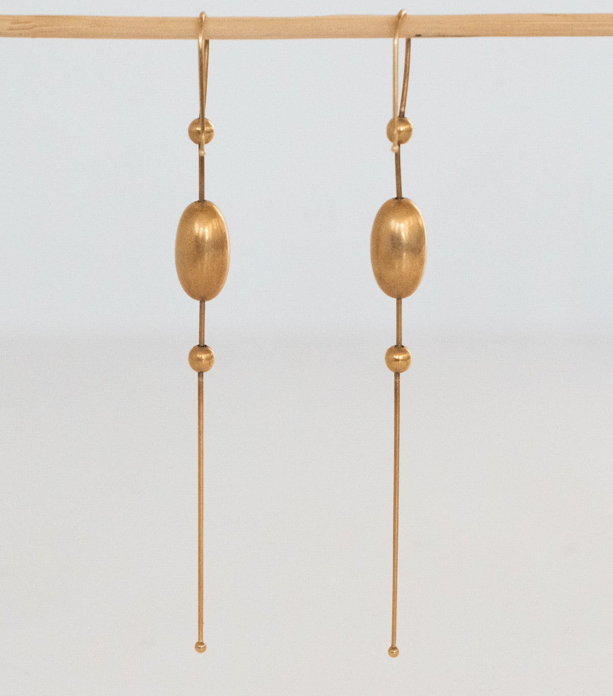 Ted Muehling 14K Large Egg Chain Earrings - Premium Earrings from All The Best Vintage - Just $2295! Shop now at All The Best Vintage