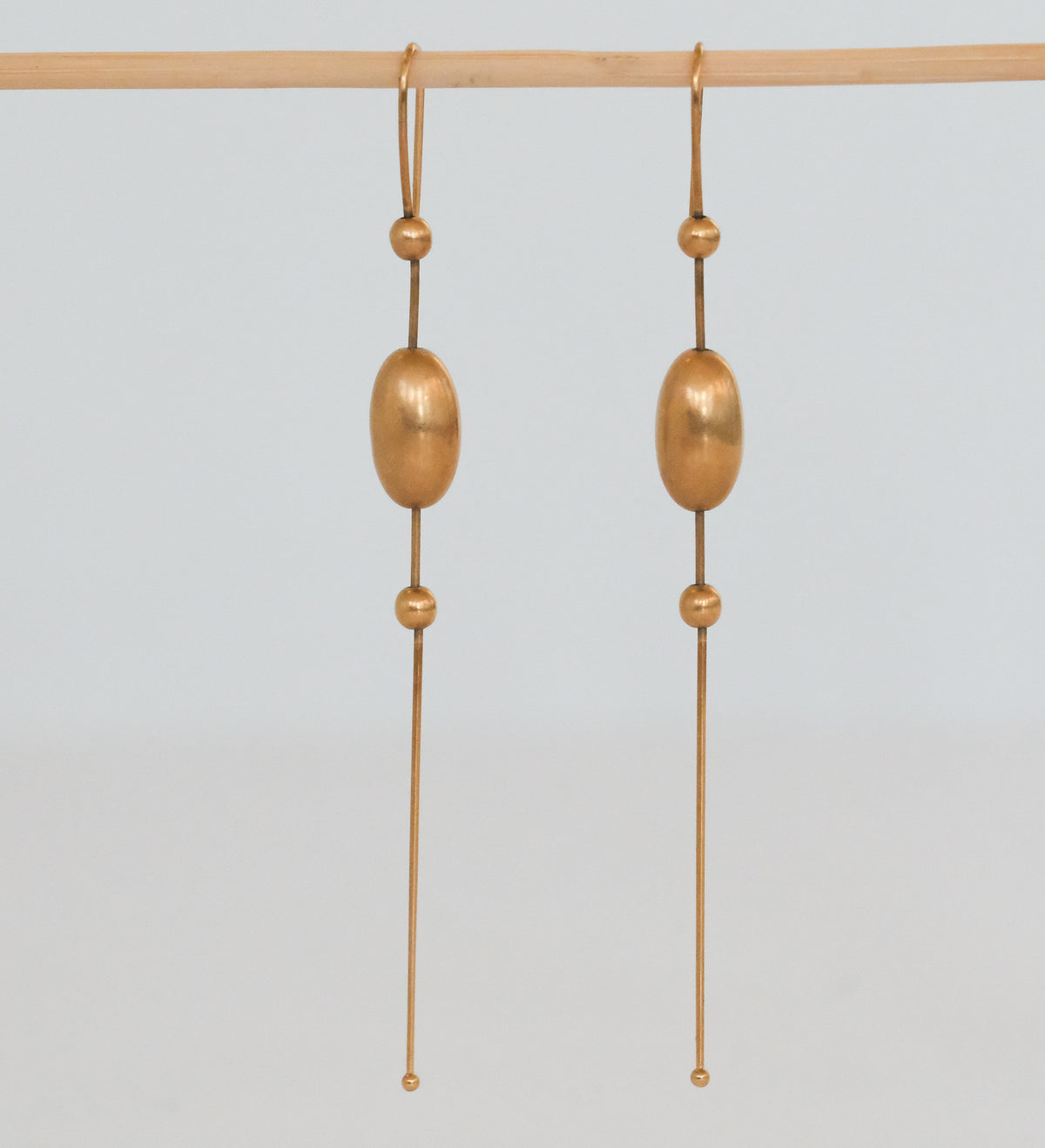 Ted Muehling 14K Large Egg Chain Earrings - Premium Earrings from All The Best Vintage - Just $2295! Shop now at All The Best Vintage