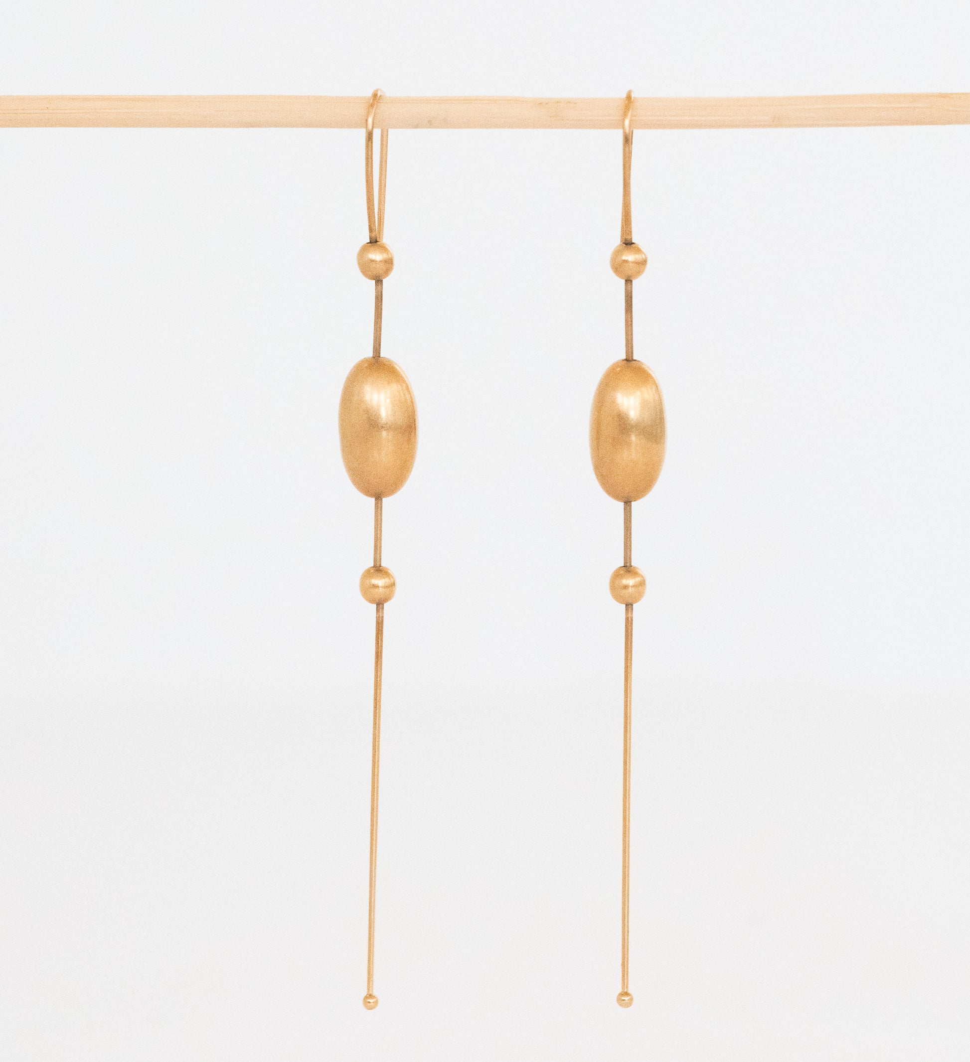 Ted Muehling 14K Large Egg Chain Earrings - Premium Earrings from All The Best Vintage - Just $2395! Shop now at All The Best Vintage