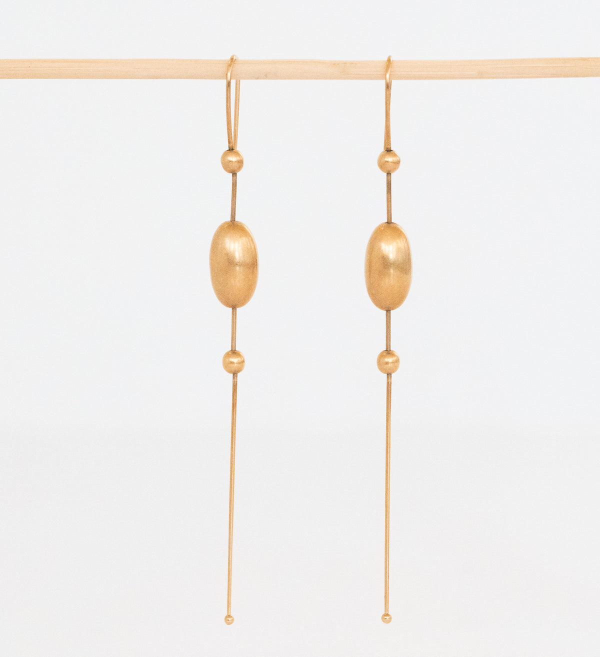 Ted Muehling 14K Large Egg Chain Earrings - Premium Earrings from All The Best Vintage - Just $2295! Shop now at All The Best Vintage
