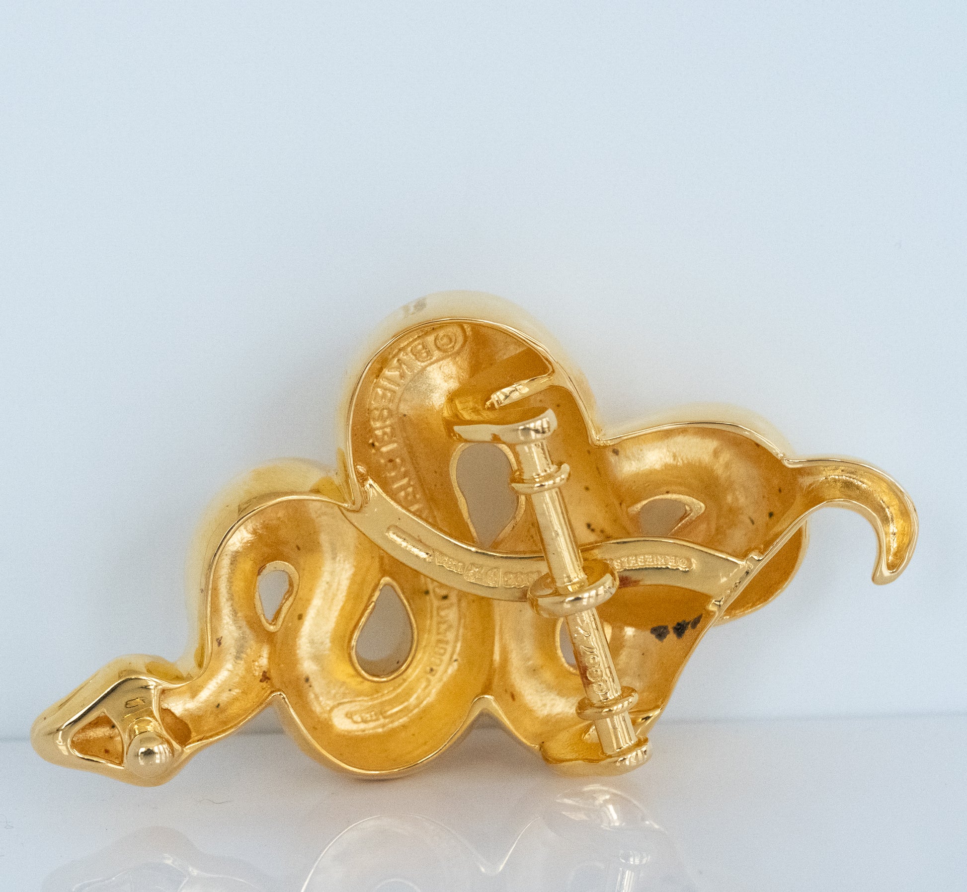 Kieselstein Cord Art Bronze Snake Buckle - Premium Belt Buckle from All The Best Vintage - Just $1995! Shop now at All The Best Vintage