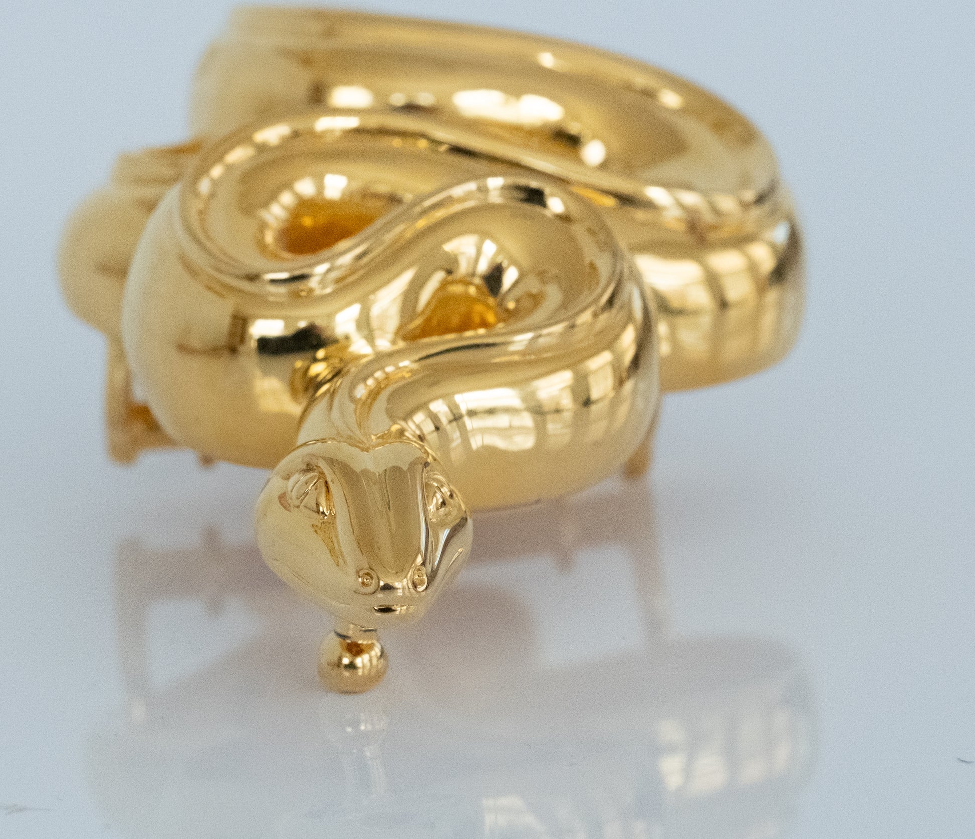 Kieselstein Cord Art Bronze Snake Buckle - Premium Belt Buckle from All The Best Vintage - Just $1995! Shop now at All The Best Vintage