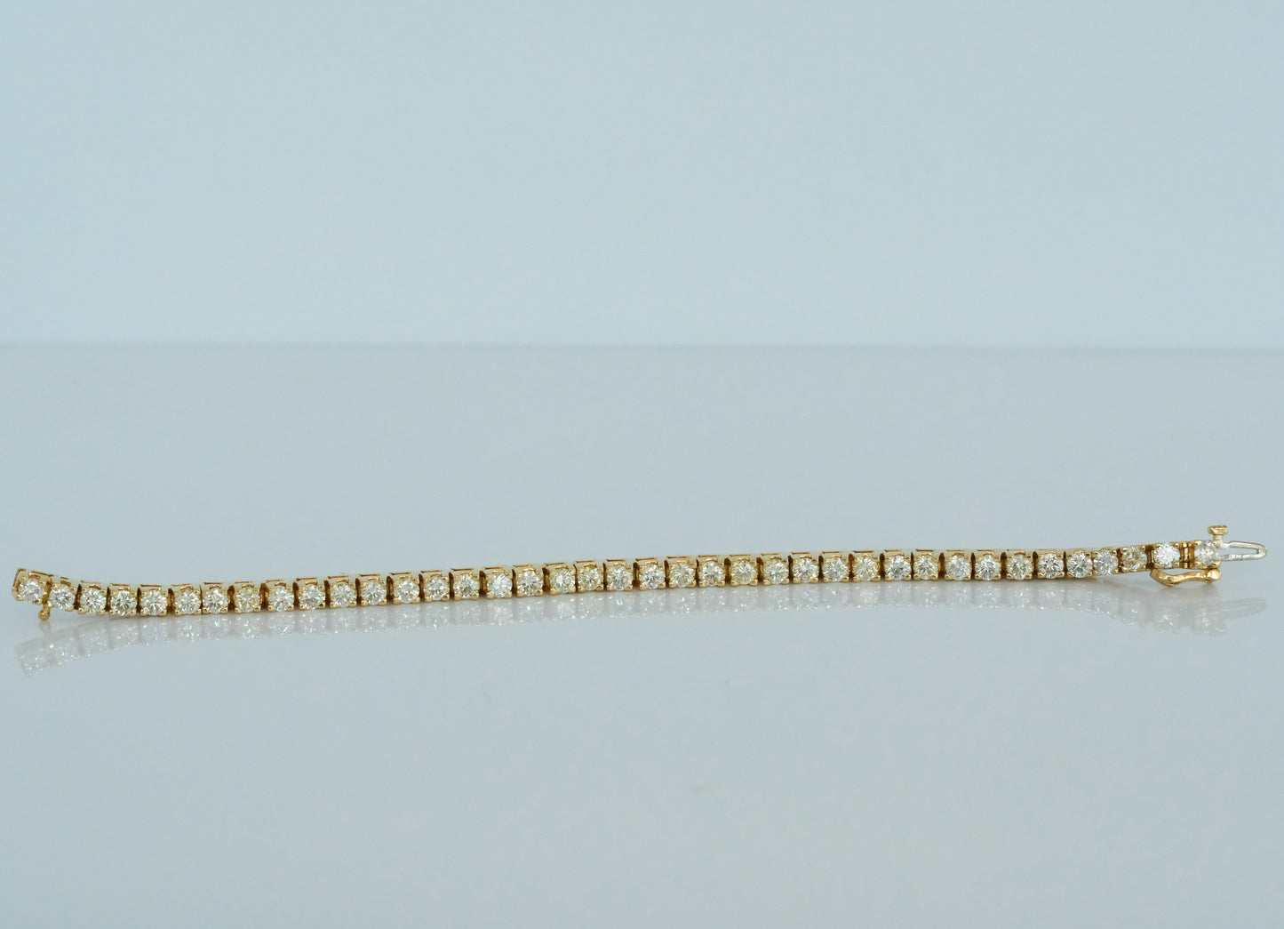 Diamond Tennis Bracelet 14K Yellow Gold 7.66 TCW - Premium Bracelet from All The Best Vintage - Just $6800! Shop now at All The Best Vintage