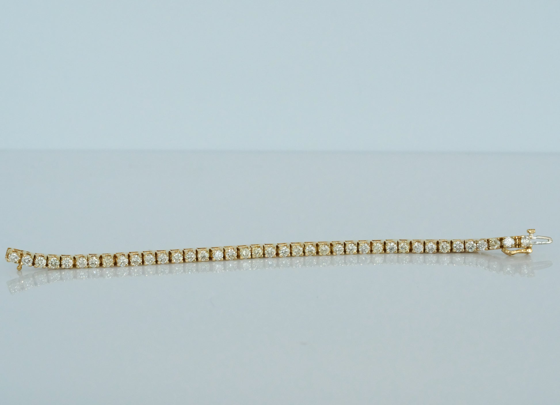 Diamond Tennis Bracelet 14K Yellow Gold 7.66 TCW - Premium Bracelet from All The Best Vintage - Just $6800! Shop now at All The Best Vintage