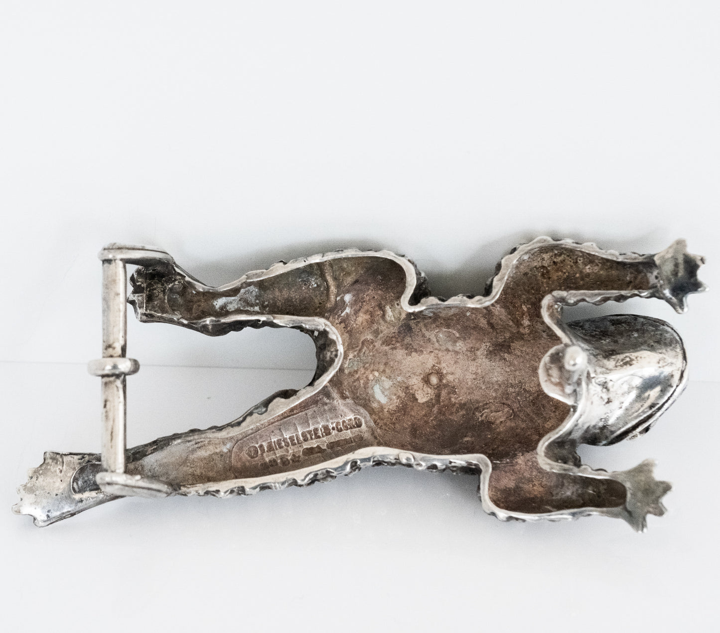 Kieselstein Large Frog or Toad Sterling Silver Belt Buckle - Premium Belt Buckle from All The Best Vintage - Just $699! Shop now at All The Best Vintage