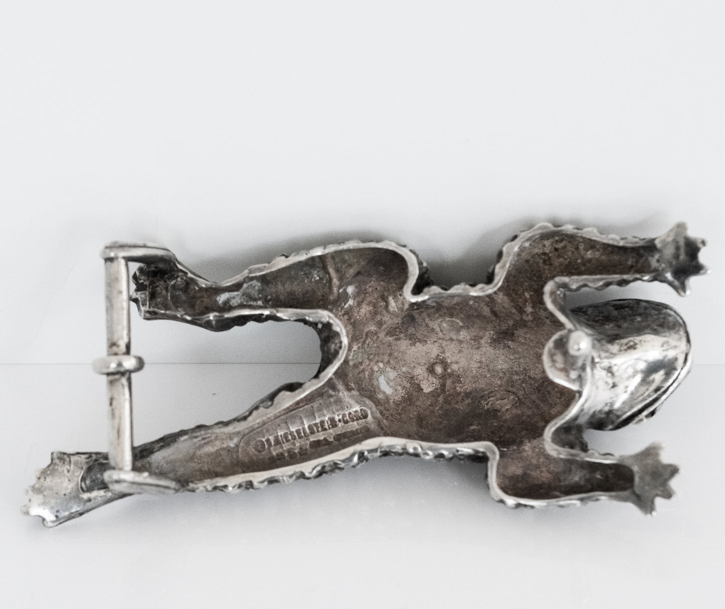 Kieselstein Large Frog or Toad Sterling Silver Belt Buckle - Premium Belt Buckle from All The Best Vintage - Just $699! Shop now at All The Best Vintage