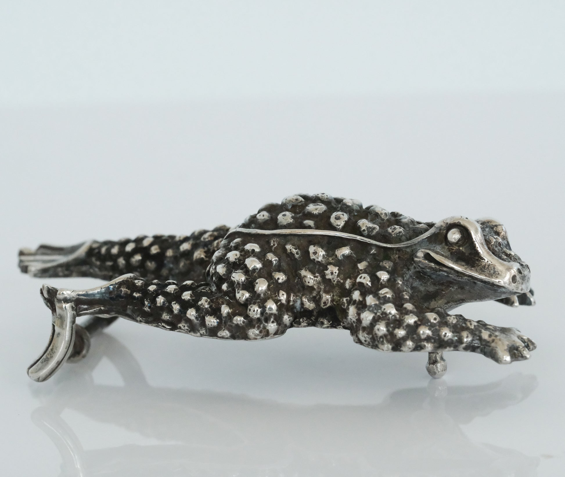 Kieselstein Large Frog or Toad Sterling Silver Belt Buckle - Premium Belt Buckle from All The Best Vintage - Just $699! Shop now at All The Best Vintage