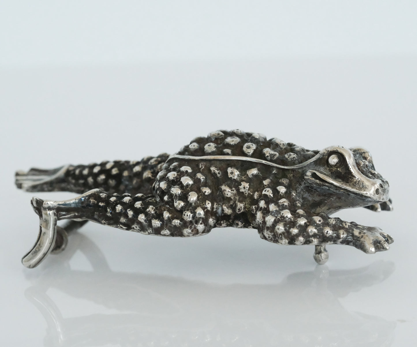 Kieselstein Large Frog or Toad Sterling Silver Belt Buckle - Premium Belt Buckle from All The Best Vintage - Just $699! Shop now at All The Best Vintage