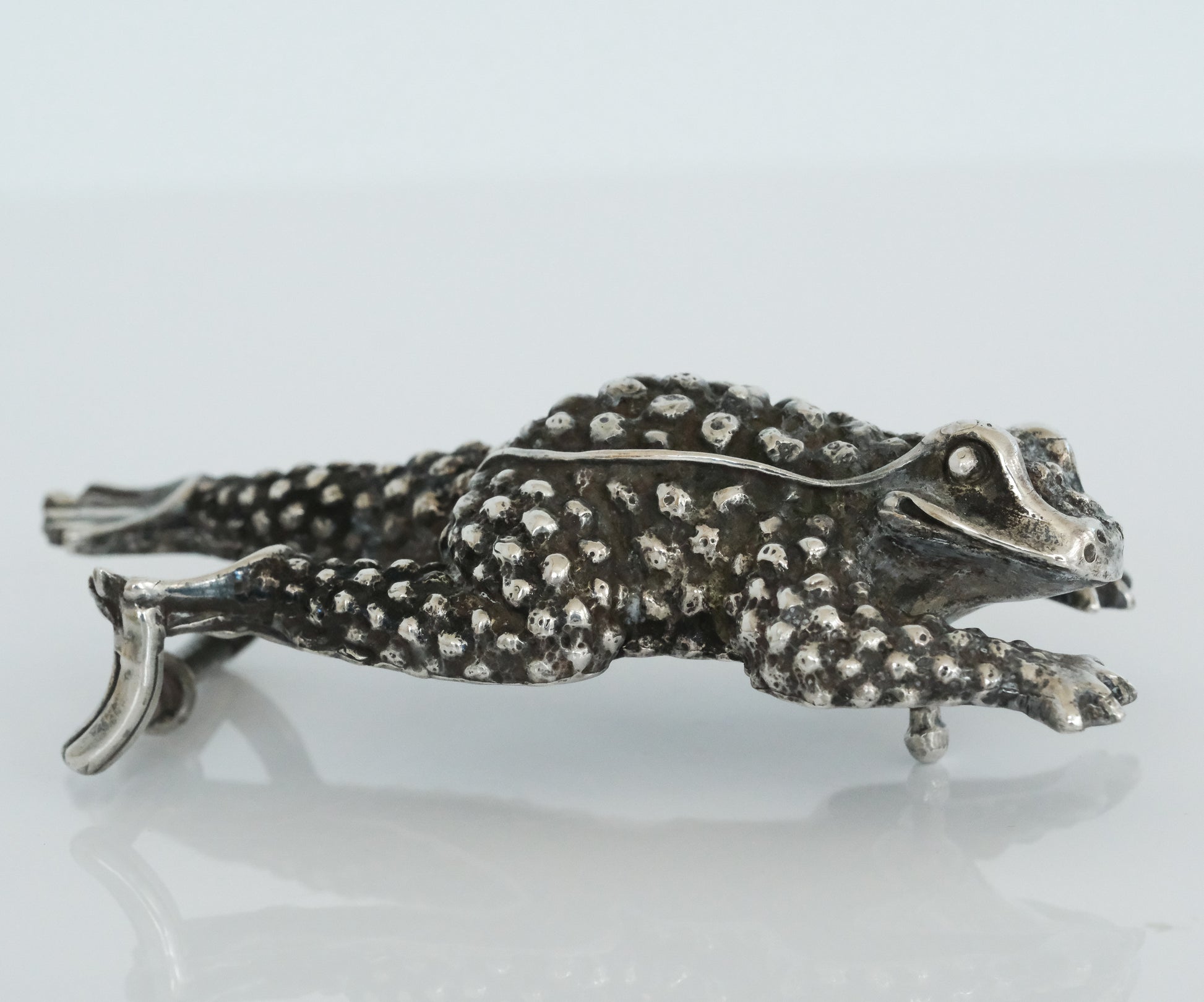 Kieselstein Large Frog or Toad Sterling Silver Belt Buckle - Premium Belt Buckle from All The Best Vintage - Just $699! Shop now at All The Best Vintage