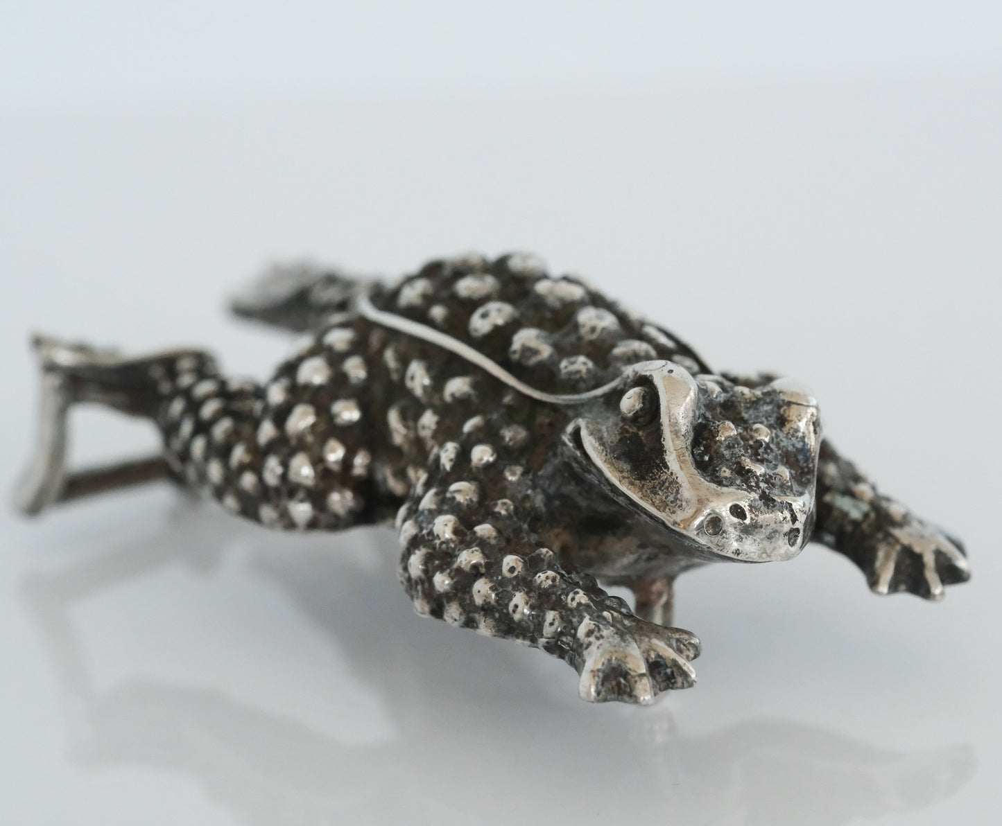 Kieselstein Large Frog or Toad Sterling Silver Belt Buckle - Premium Belt Buckle from All The Best Vintage - Just $699! Shop now at All The Best Vintage