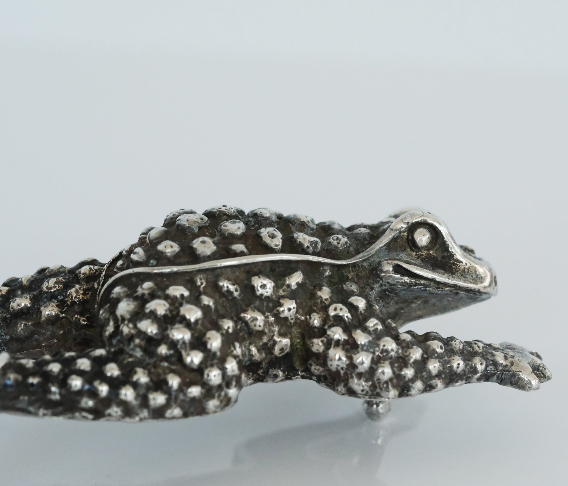 Kieselstein Large Frog or Toad Sterling Silver Belt Buckle - Premium Belt Buckle from All The Best Vintage - Just $699! Shop now at All The Best Vintage
