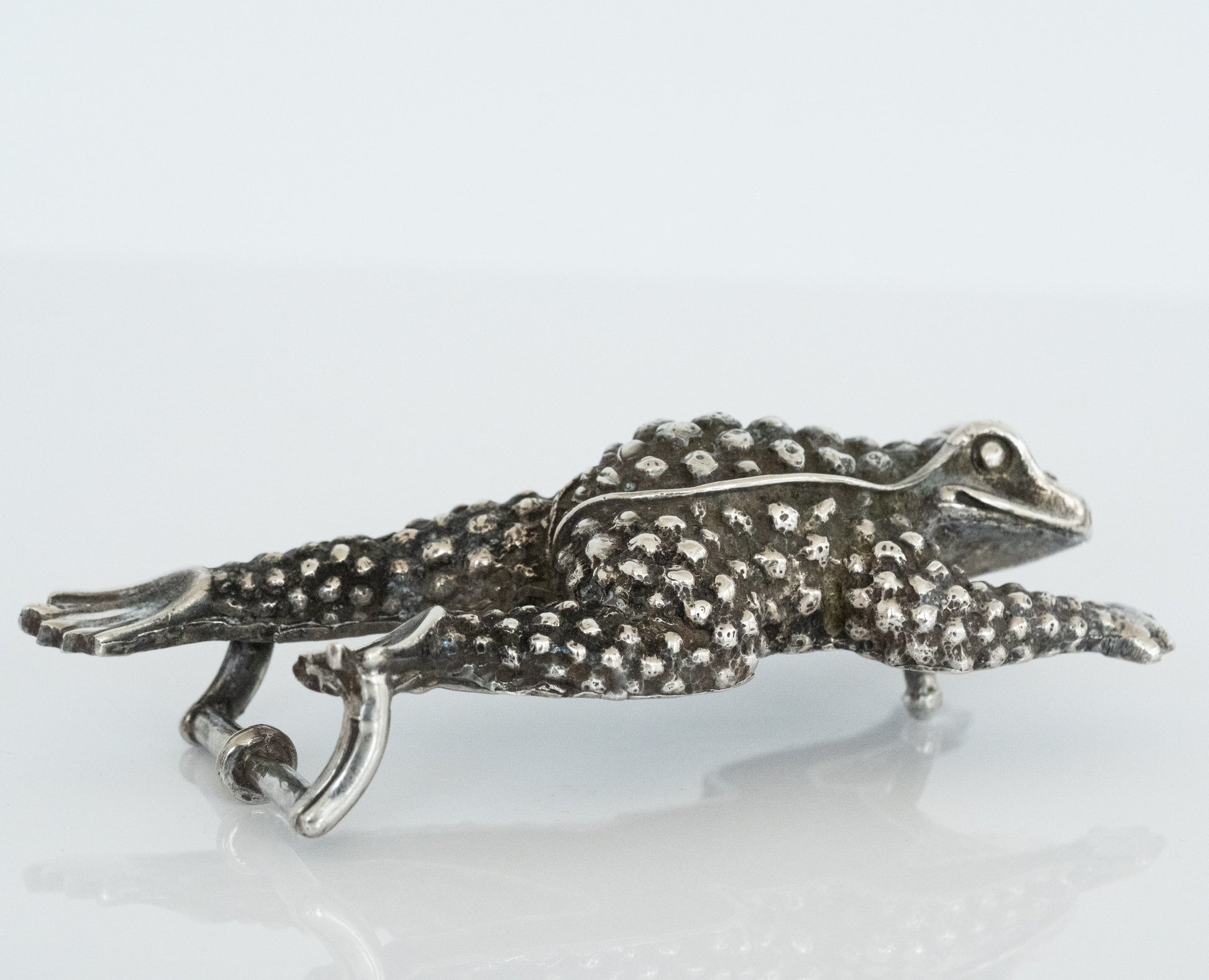 Kieselstein Large Frog or Toad Sterling Silver Belt Buckle - Premium Belt Buckle from All The Best Vintage - Just $699! Shop now at All The Best Vintage