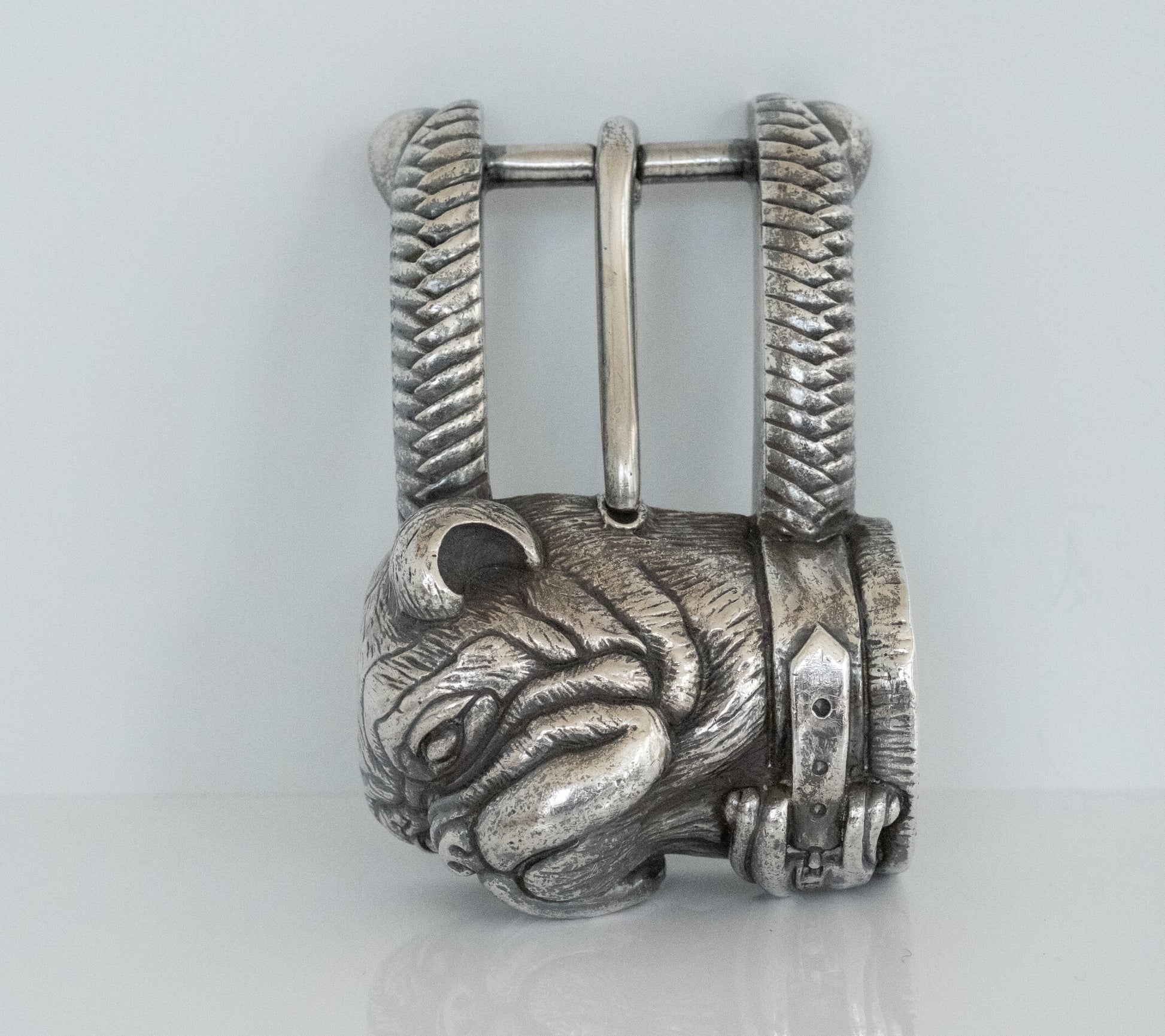 Kieselstein Cord Sterling Silver Bulldog Belt Buckle - Premium Belt Buckle from All The Best Vintage - Just $795! Shop now at All The Best Vintage
