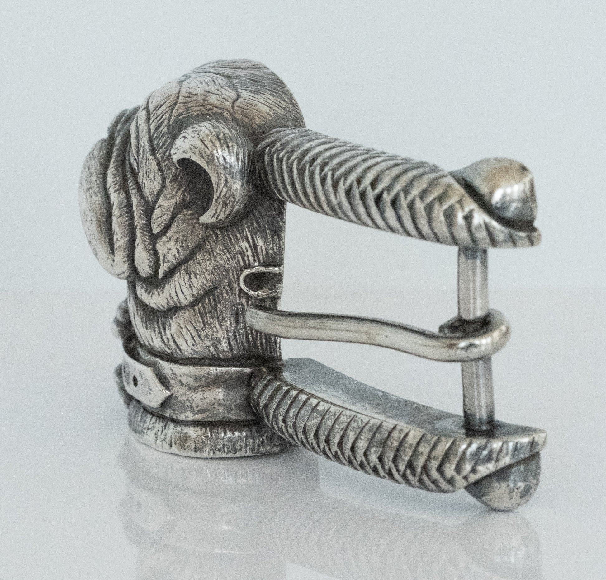 Kieselstein Cord Sterling Silver Bulldog Belt Buckle - Premium Belt Buckle from All The Best Vintage - Just $795! Shop now at All The Best Vintage