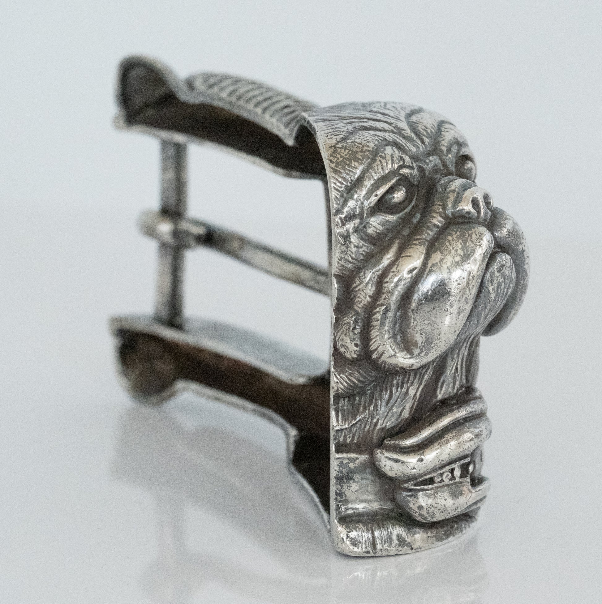 Kieselstein Cord Sterling Silver Bulldog Belt Buckle - Premium Belt Buckle from All The Best Vintage - Just $795! Shop now at All The Best Vintage