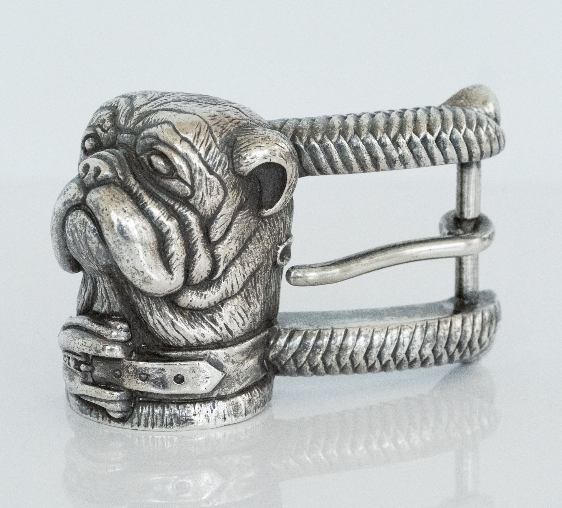 Kieselstein Cord Sterling Silver Bulldog Belt Buckle - Premium Belt Buckle from All The Best Vintage - Just $795! Shop now at All The Best Vintage