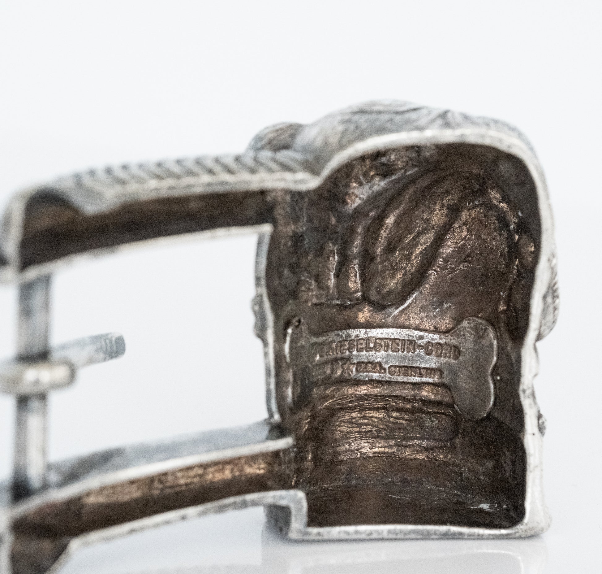 Kieselstein Cord Sterling Silver Bulldog Belt Buckle - Premium Belt Buckle from All The Best Vintage - Just $795! Shop now at All The Best Vintage