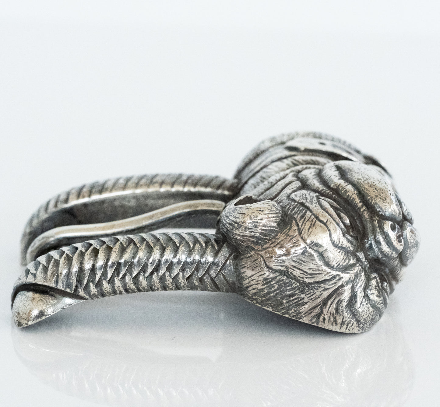 Kieselstein Cord Sterling Silver Bulldog Belt Buckle - Premium Belt Buckle from All The Best Vintage - Just $795! Shop now at All The Best Vintage