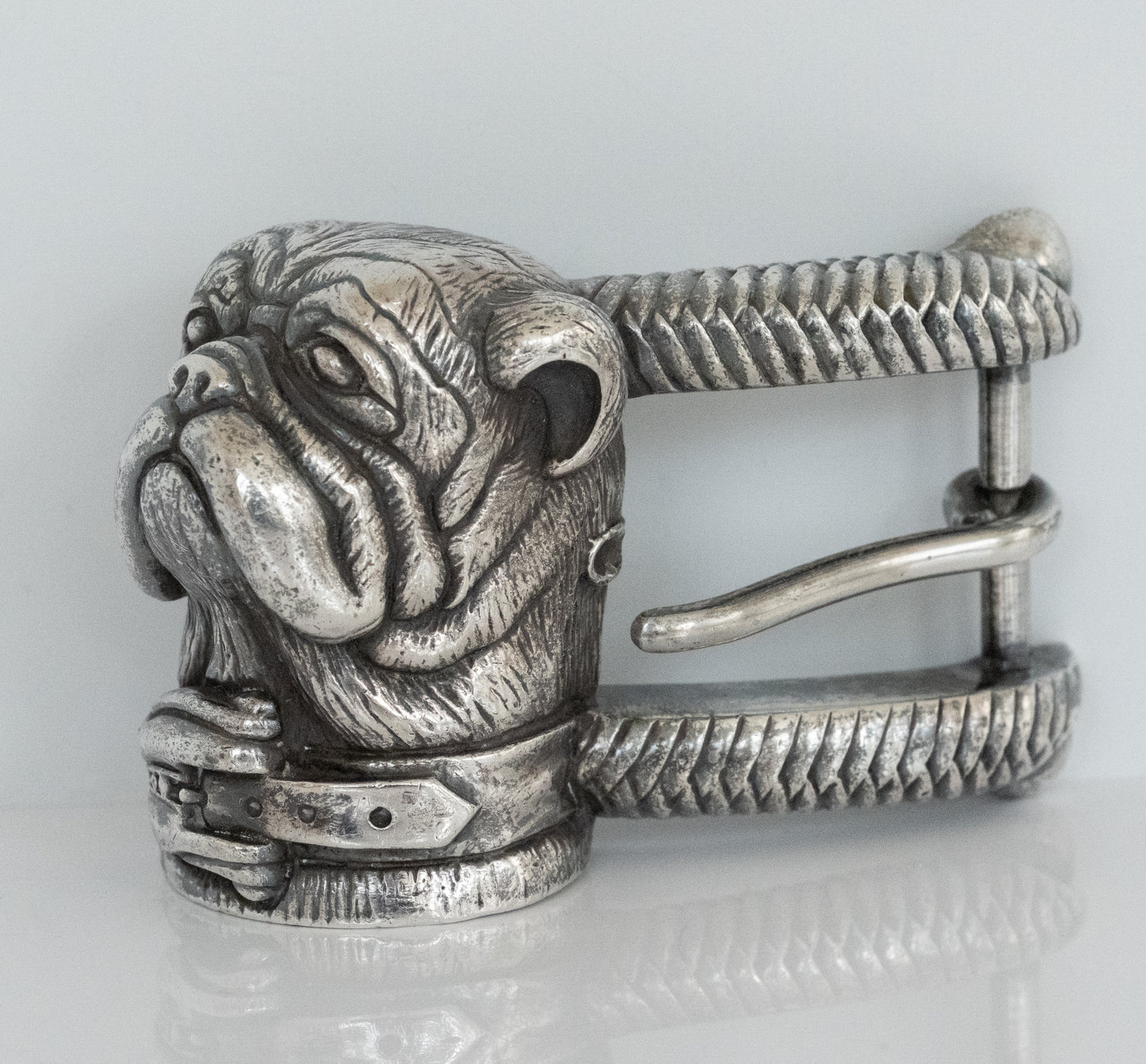 Kieselstein Cord Sterling Silver Bulldog Belt Buckle - Premium Belt Buckle from All The Best Vintage - Just $795! Shop now at All The Best Vintage