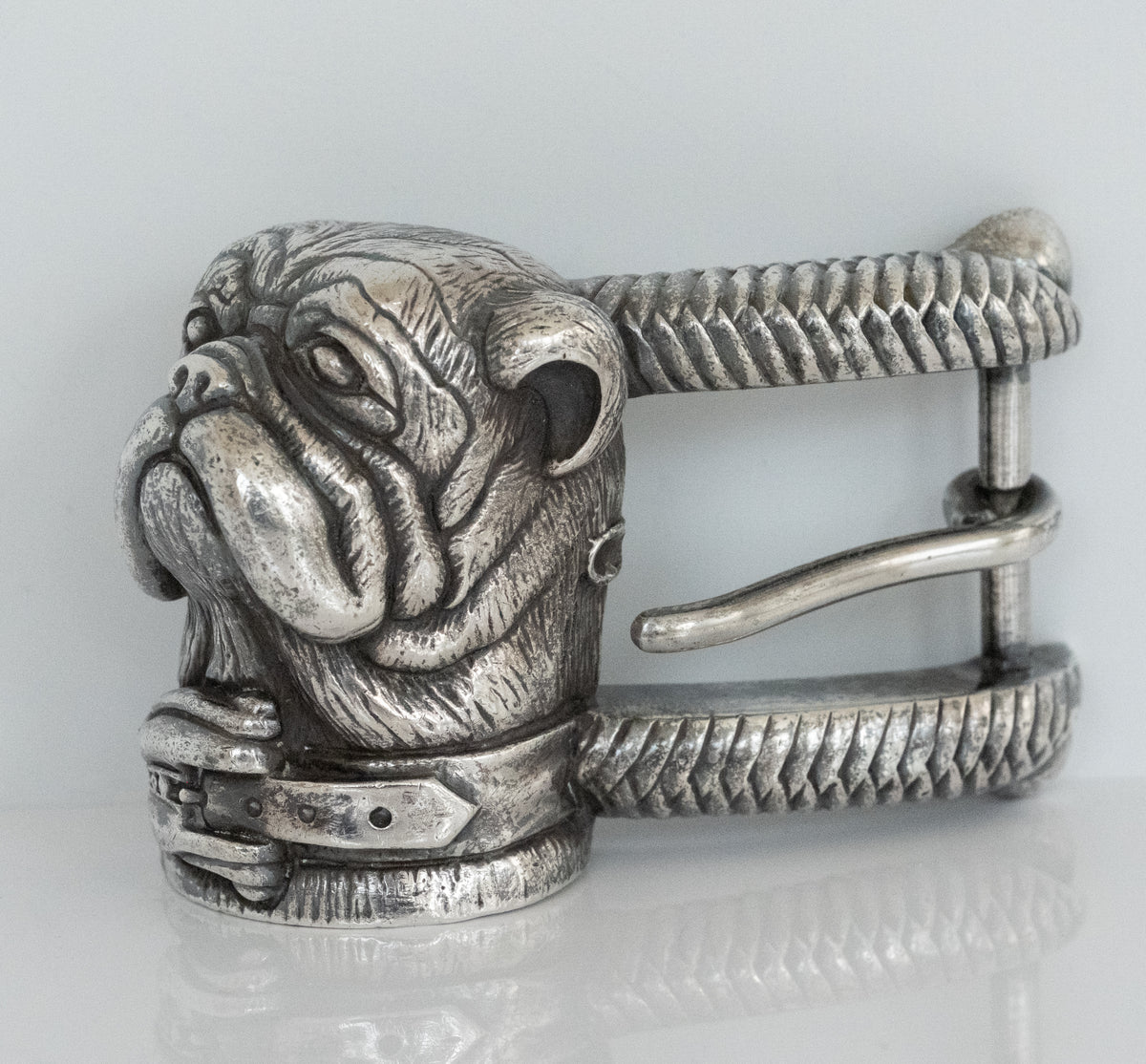 Kieselstein-Cord Sterling Silver Bulldog Belt Buckle - Premium Belt Buckle from All The Best Vintage - Just $895! Shop now at All The Best Vintage