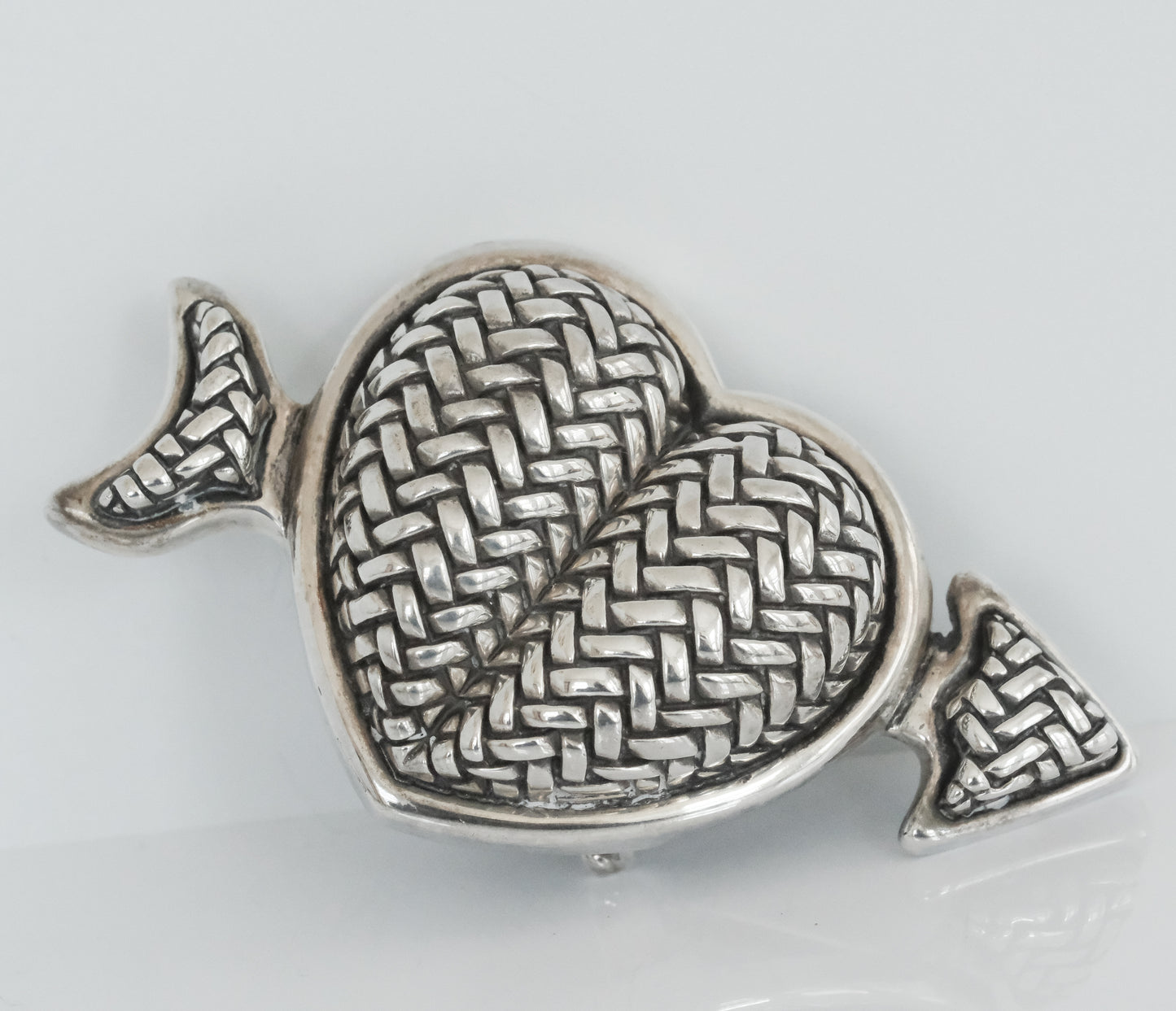 Kieselstein Cord Sterling Arrow and Heart Belt Buckle - Premium Belt Buckle from All The Best Vintage - Just $595! Shop now at All The Best Vintage