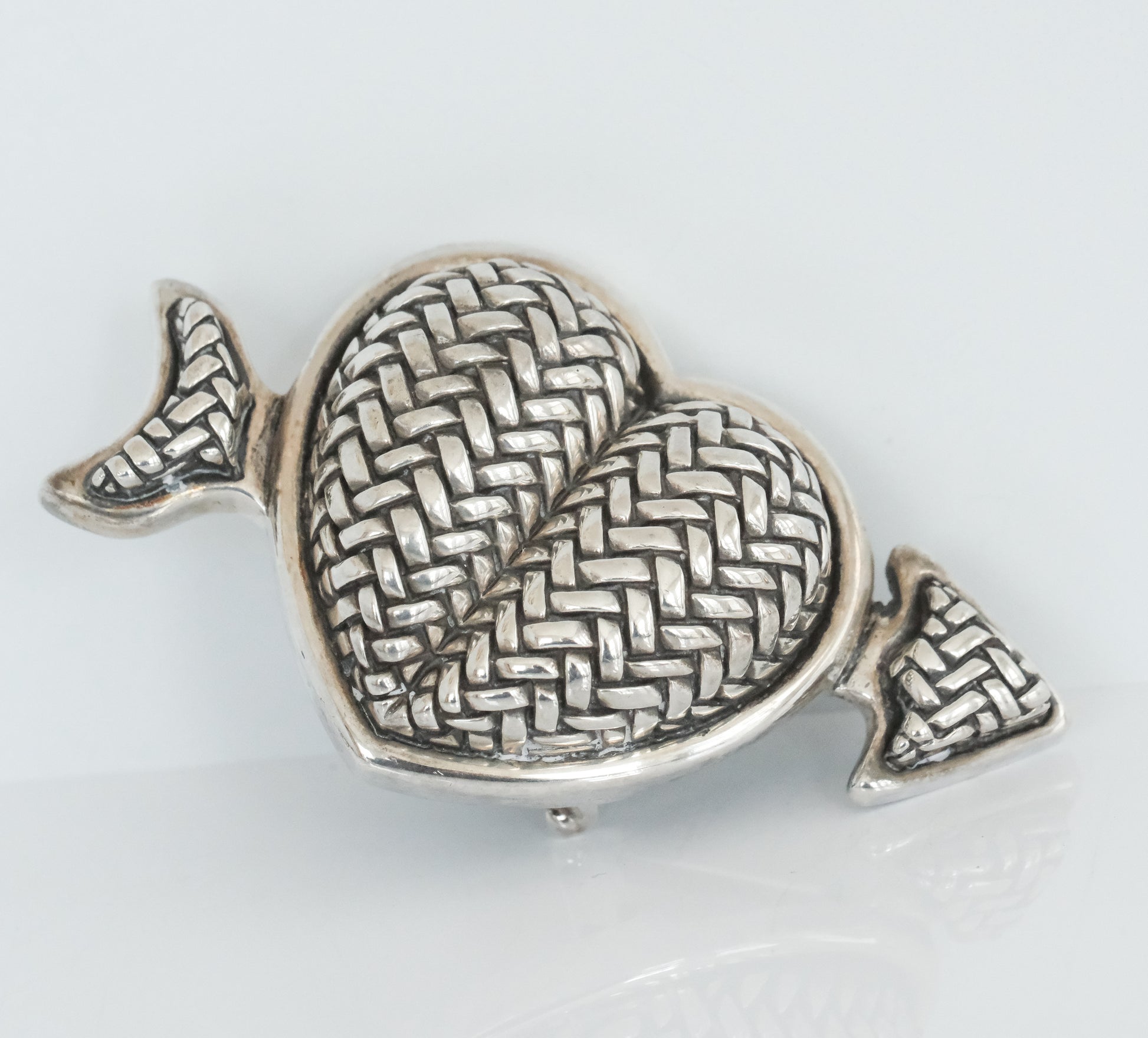 Kieselstein Cord Sterling Arrow and Heart Belt Buckle - Premium Belt Buckle from All The Best Vintage - Just $595! Shop now at All The Best Vintage