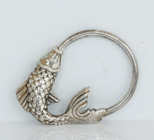 Tiffany and Co Sterling Silver Fish Key Ring - Premium Fish from All The Best Vintage - Just $435! Shop now at All The Best Vintage