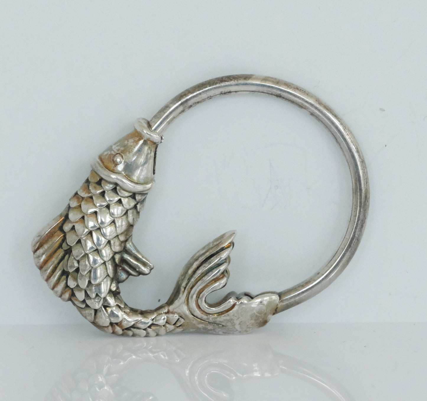 Tiffany and Co Sterling Silver Fish Key Ring - Premium Fish from All The Best Vintage - Just $435! Shop now at All The Best Vintage