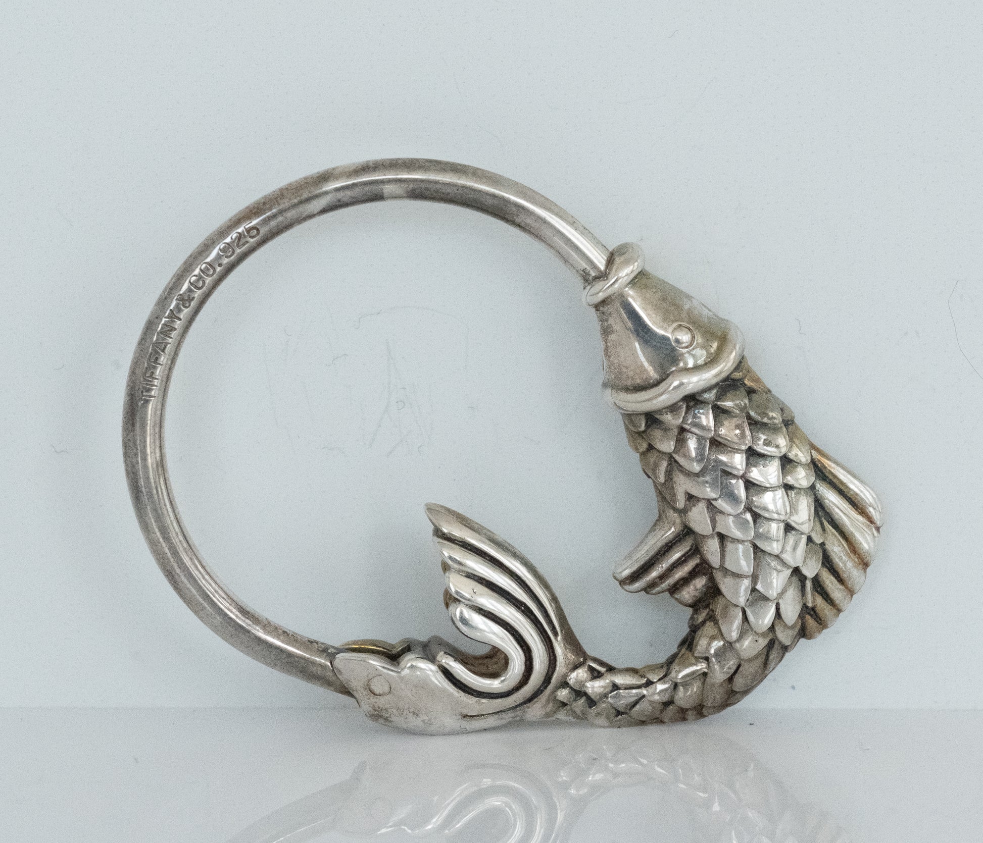 Tiffany and Co Sterling Silver Fish Key Ring - Premium Fish from All The Best Vintage - Just $435! Shop now at All The Best Vintage