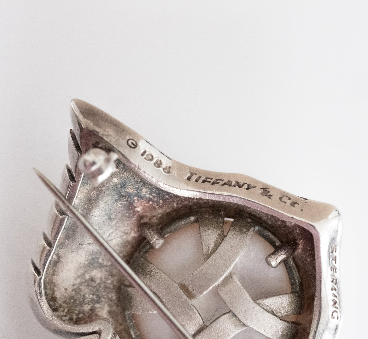 Tiffany Vintage Sterling Stingray Brooch Pin with Large Pearl - Premium Brooch from All The Best Vintage - Just $1495! Shop now at All The Best Vintage