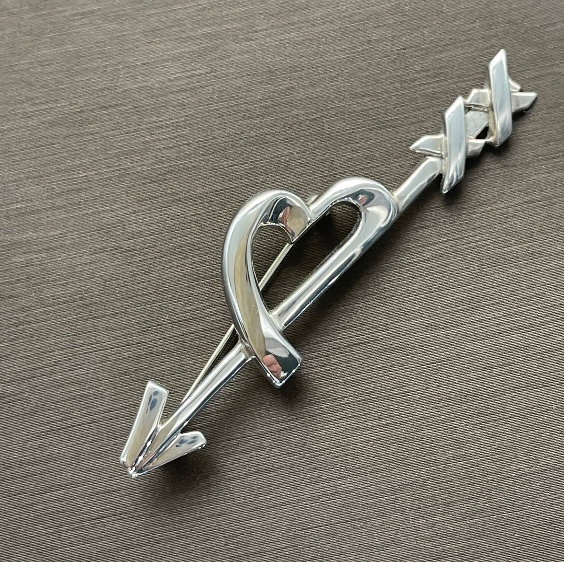 Tiffany & Co Picasso Sterling Heart and Arrow Pin Brooch - Premium Brooch from All The Best Vintage - Just $275! Shop now at All The Best Vintage