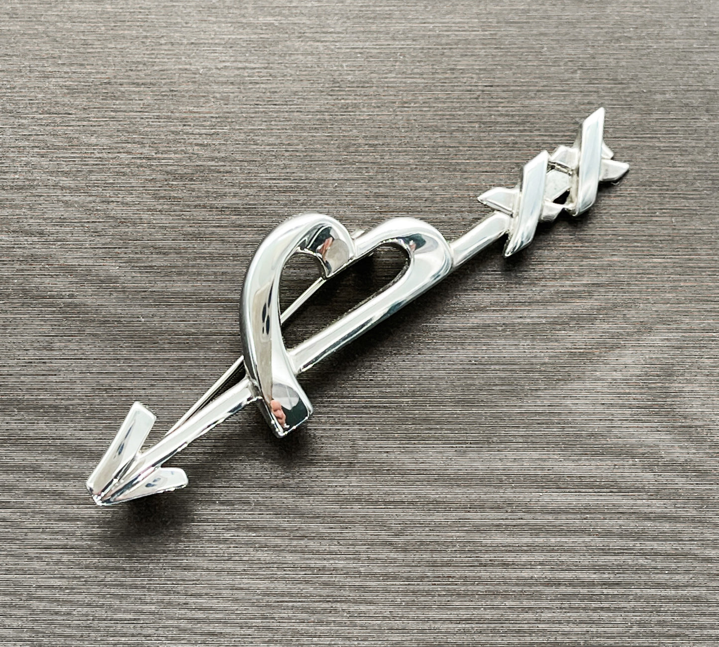 Tiffany & Co Picasso Sterling Heart and Arrow Pin Brooch - Premium Brooch from All The Best Vintage - Just $275! Shop now at All The Best Vintage