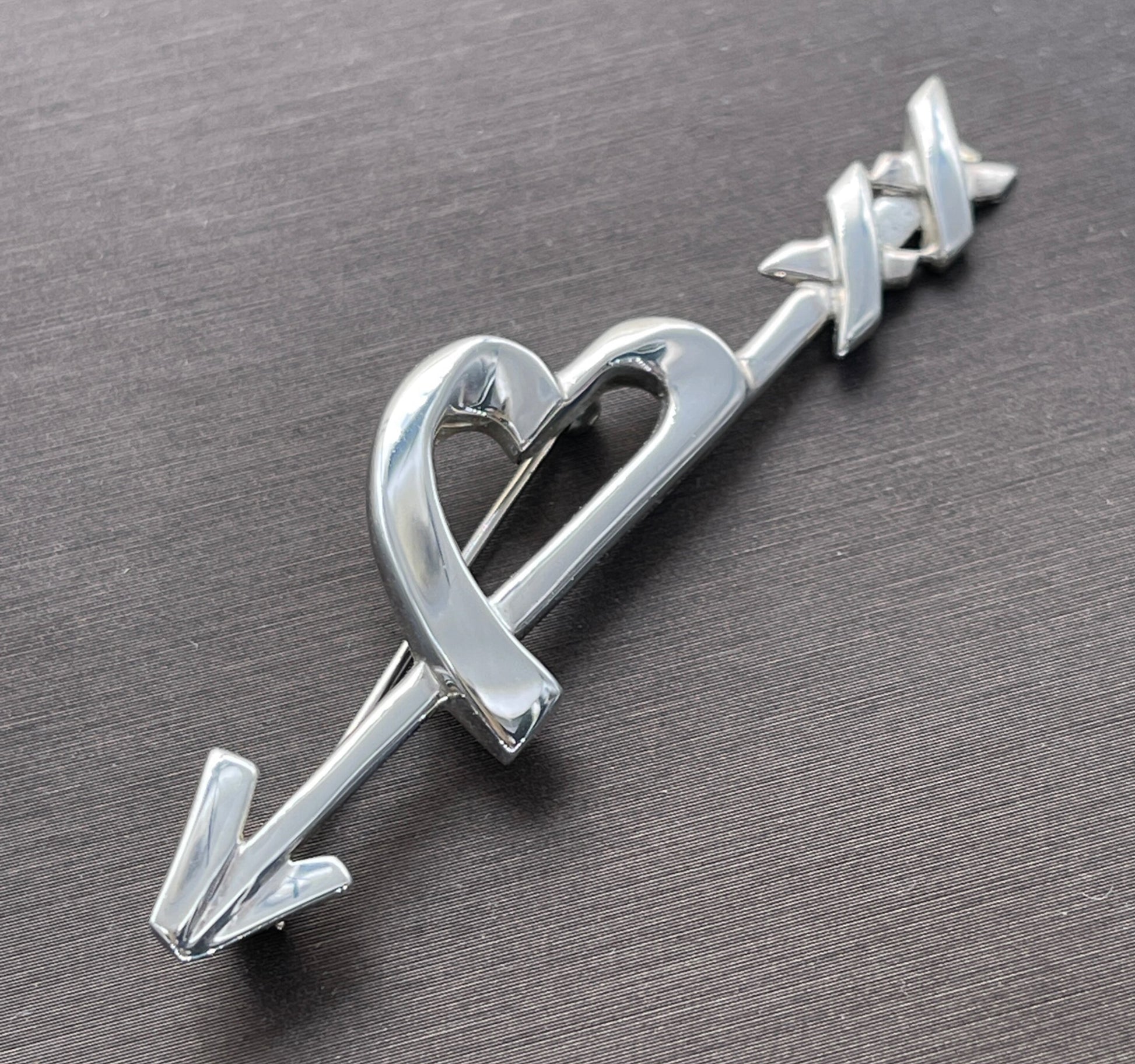 Tiffany & Co Picasso Sterling Heart and Arrow Pin Brooch - Premium Brooch from All The Best Vintage - Just $275! Shop now at All The Best Vintage