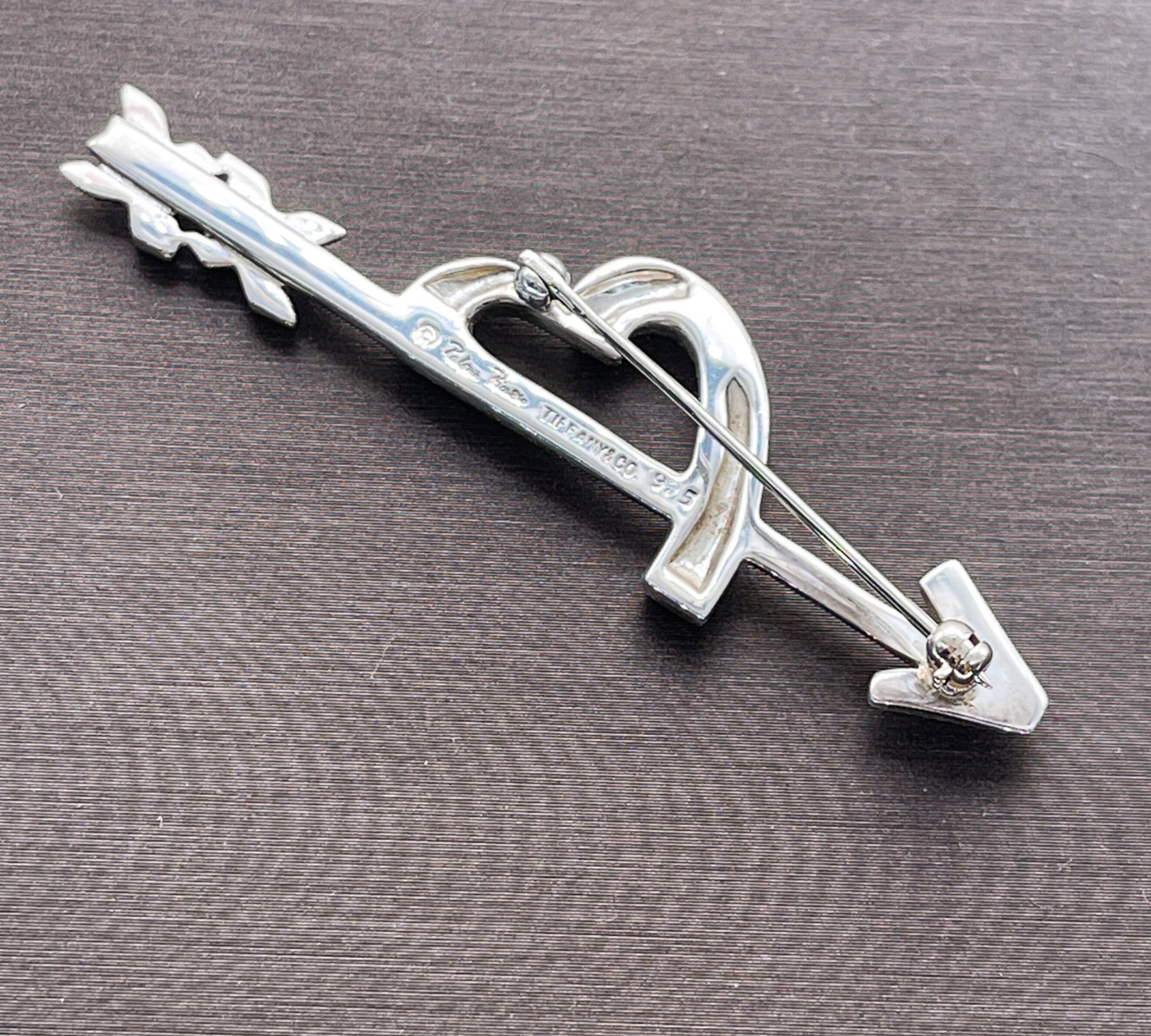 Tiffany & Co Picasso Sterling Heart and Arrow Pin Brooch - Premium Brooch from All The Best Vintage - Just $275! Shop now at All The Best Vintage