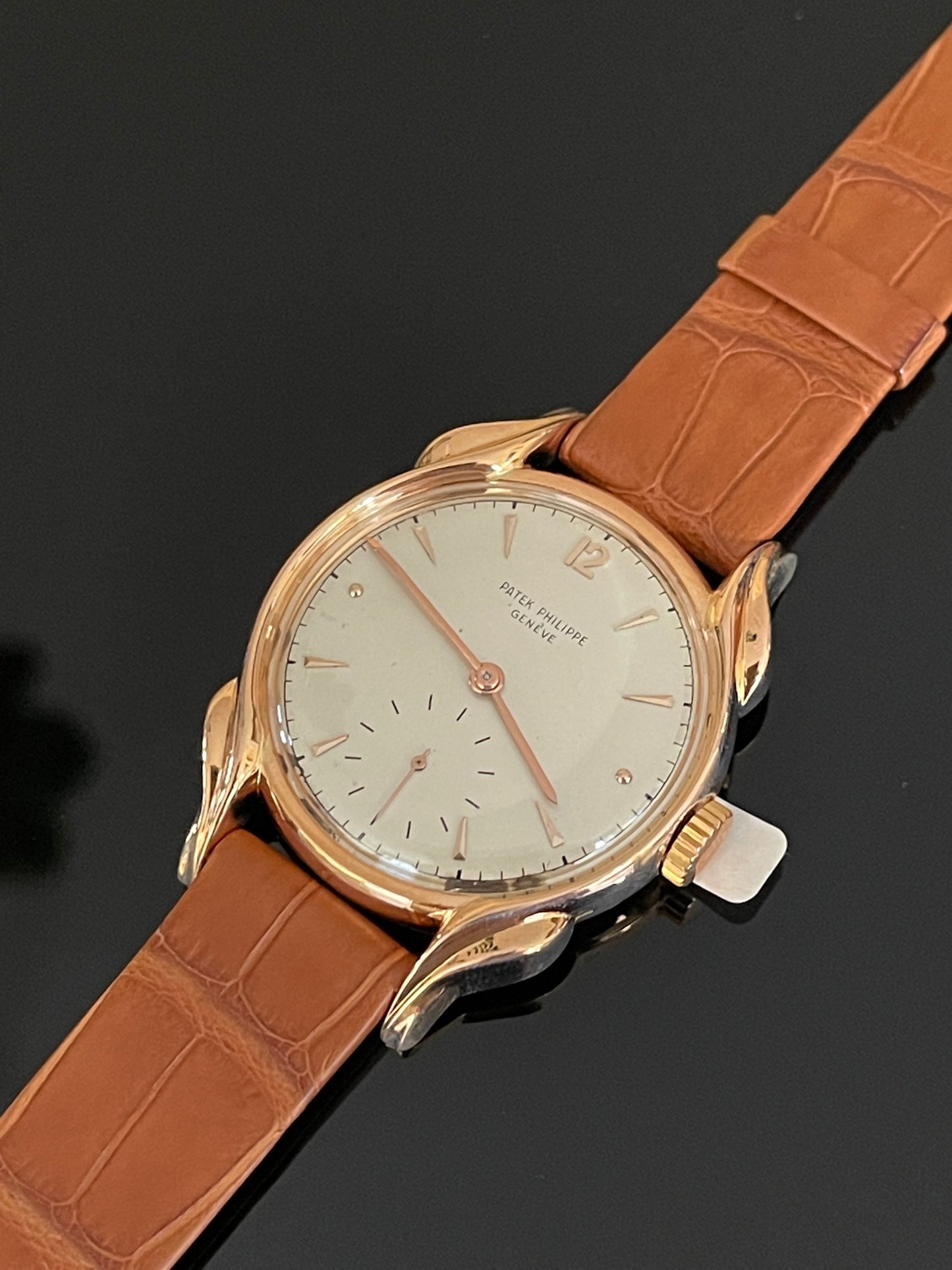 Patek Philippe Calatrava Flame Lug Manual Watch, Circa 1940's - 1950's - Premium watch from All The Best Vintage - Just $1! Shop now at All The Best Vintage
