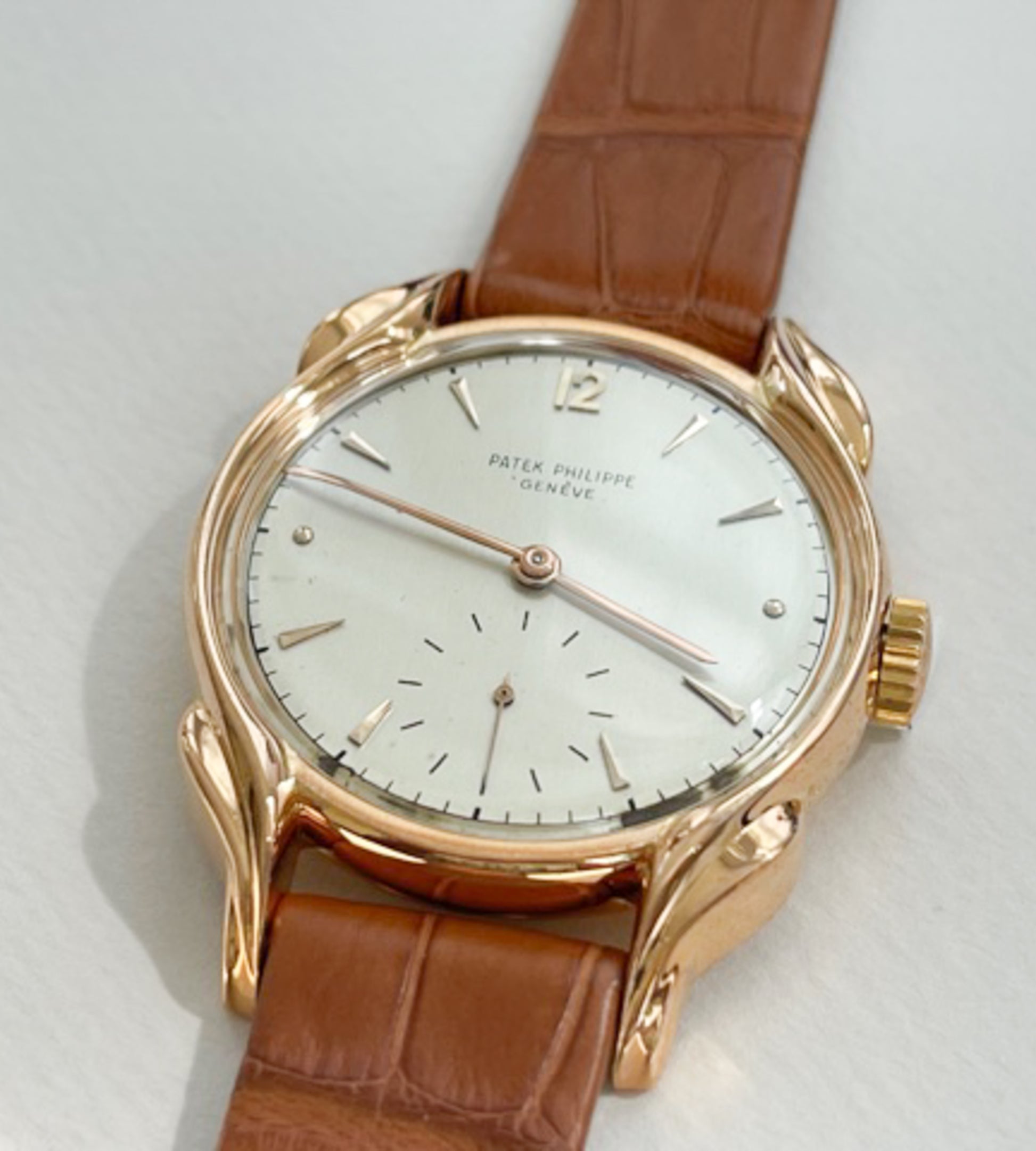 Patek Philippe Calatrava Flame Lug Manual Watch, Circa 1940's - 1950's - Premium watch from All The Best Vintage - Just $1! Shop now at All The Best Vintage