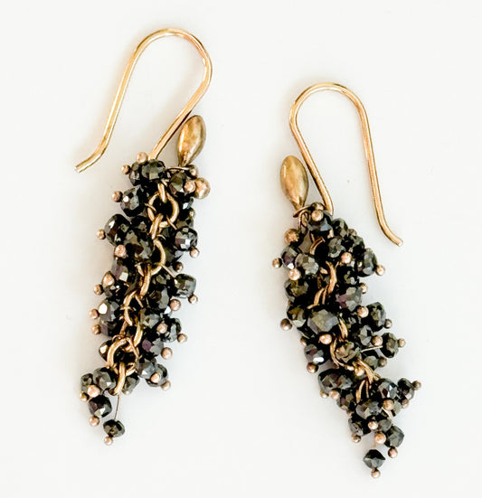 Ted Muehling Black Diamond Pussy Willow Earrings - Premium Earrings from All The Best Vintage - Just $3400! Shop now at All The Best Vintage