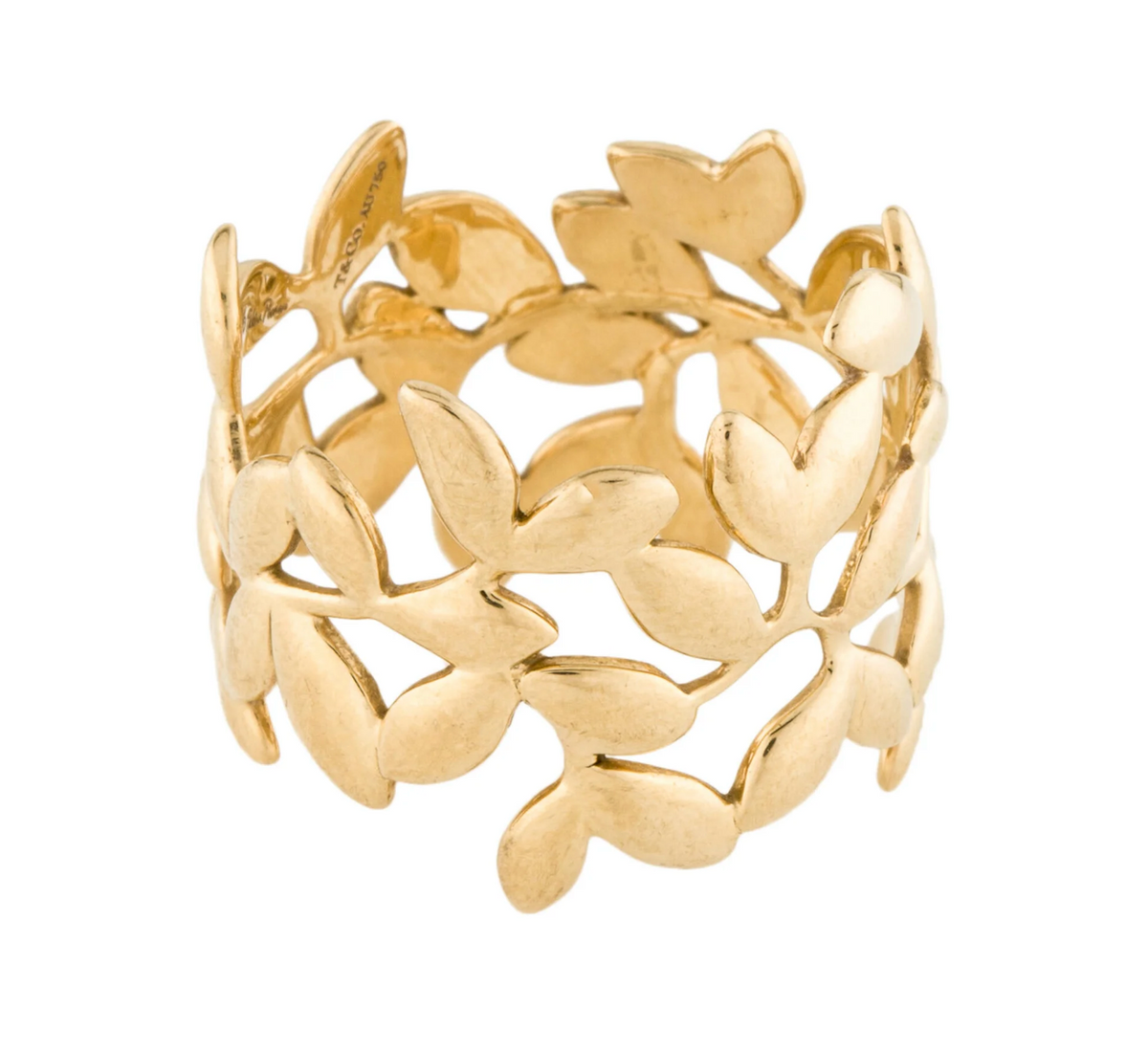 Anello Tiffany &amp; Co Paloma Picasso in foglia d'ulivo 18 carati