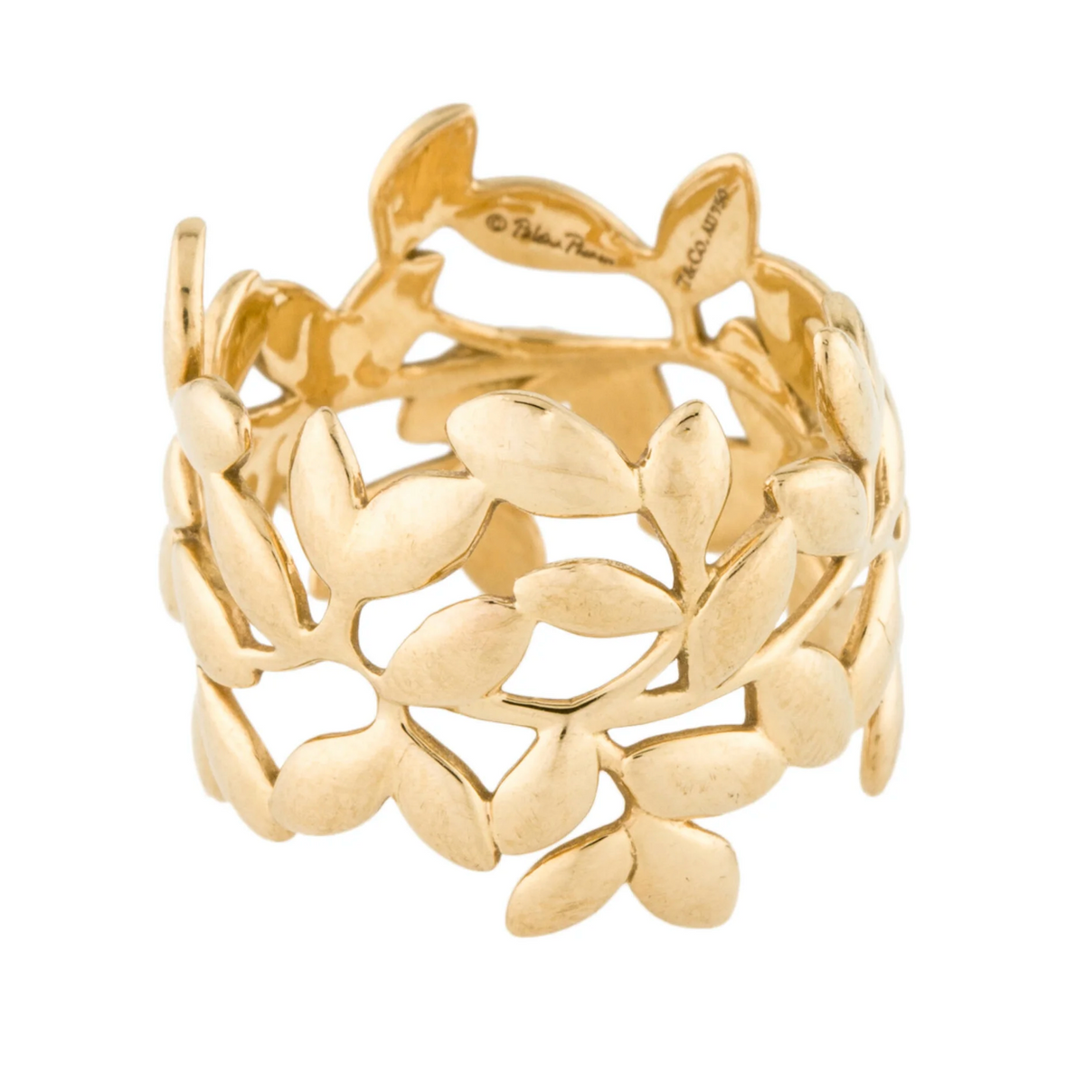 Anello Tiffany &amp; Co Paloma Picasso in foglia d'ulivo 18 carati
