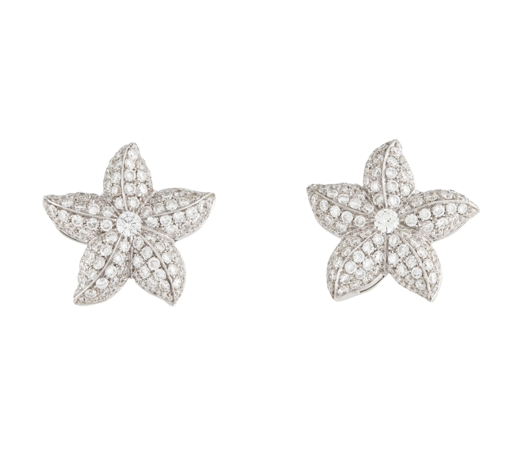 Vintage Diamond Starfish Earrings - Premium Earrings from All The Best Vintage - Just $4995! Shop now at All The Best Vintage