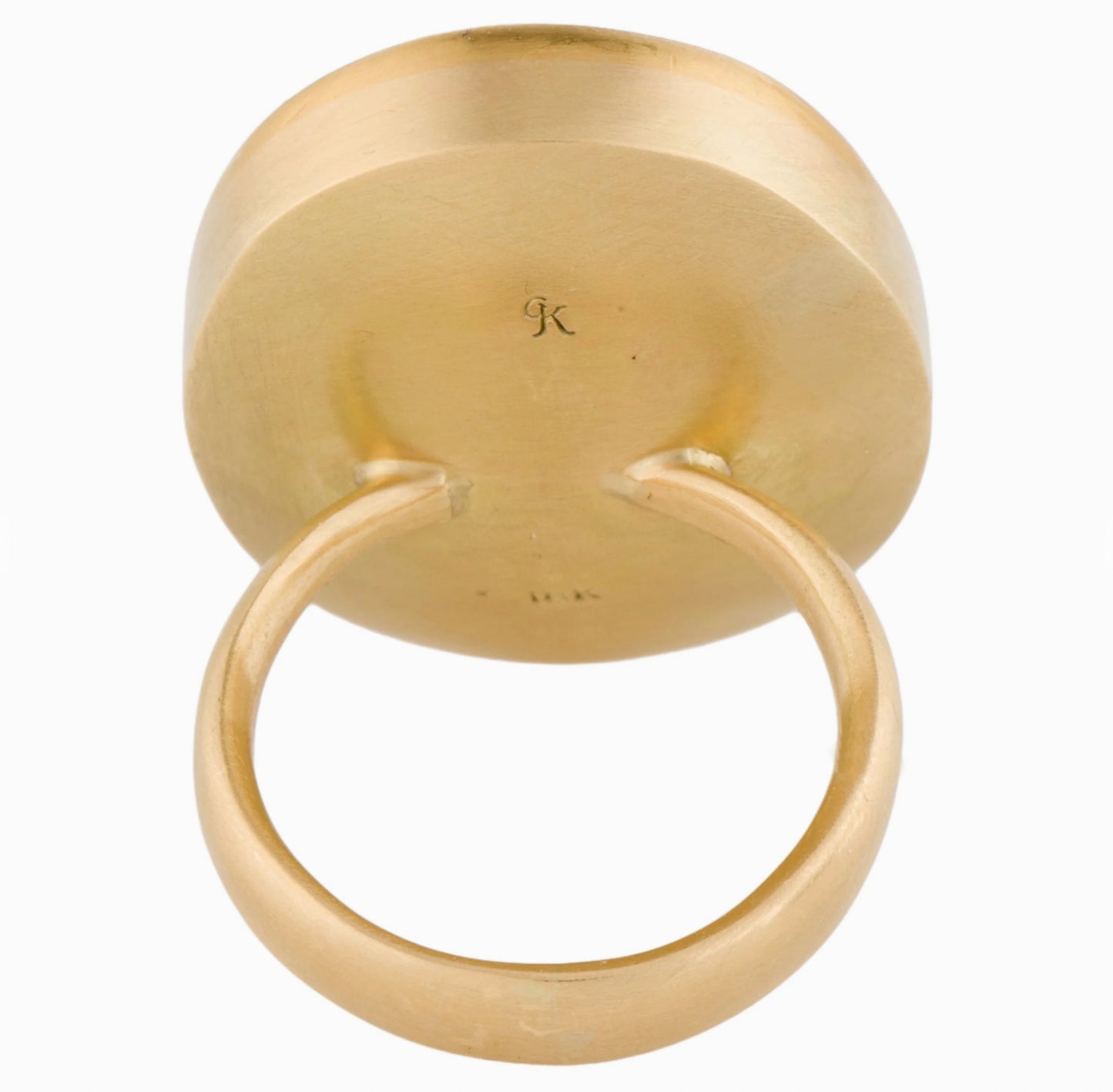 Gabriella Kiss 18K Yellow Gold Amethyst Intaglio Ring
