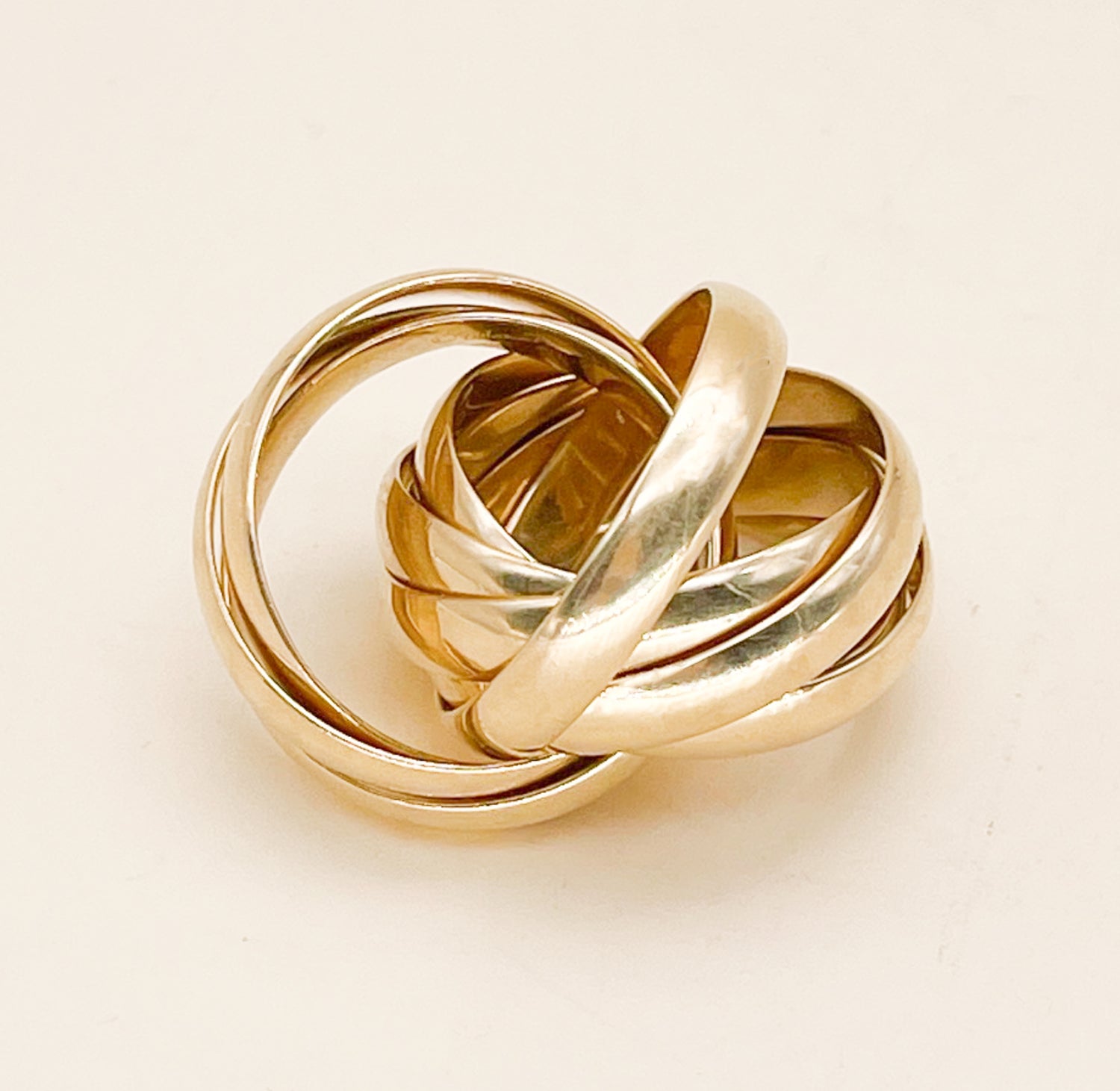 Tiffany & Co Paloma Picasso Melody Ring Size 7 Nine Row Rolling Band 18K Gold - Premium Ring from All The Best Vintage - Just $4695! Shop now at All The Best Vintage