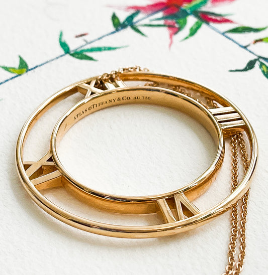 18K Yellow Gold Tiffany & Co. Atlas Pendant with Chain Necklace - Premium  from All The Best Vintage - Just $2400! Shop now at All The Best Vintage