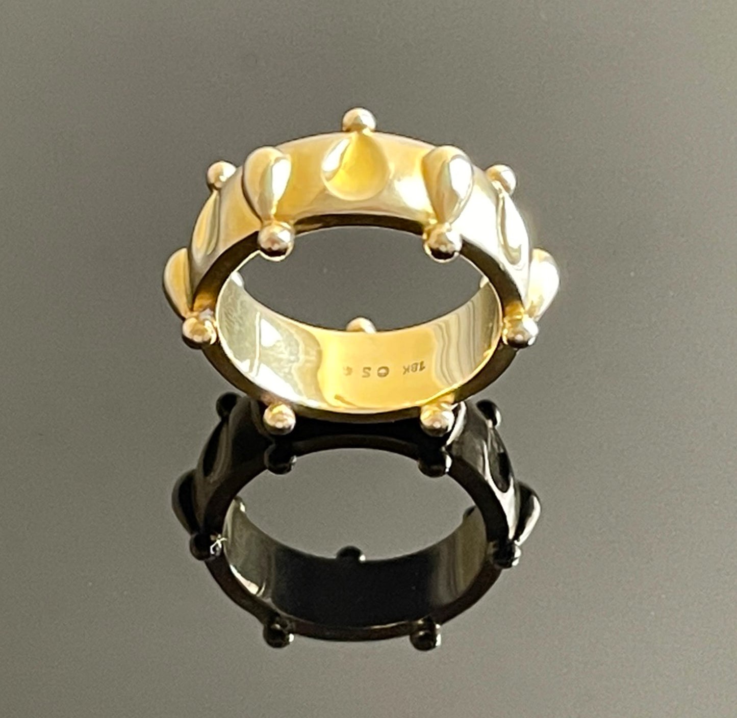 Elizabeth Showers Vintage 18K Gold Band - Size 6 - Premium  from All The Best Vintage - Just $795! Shop now at All The Best Vintage