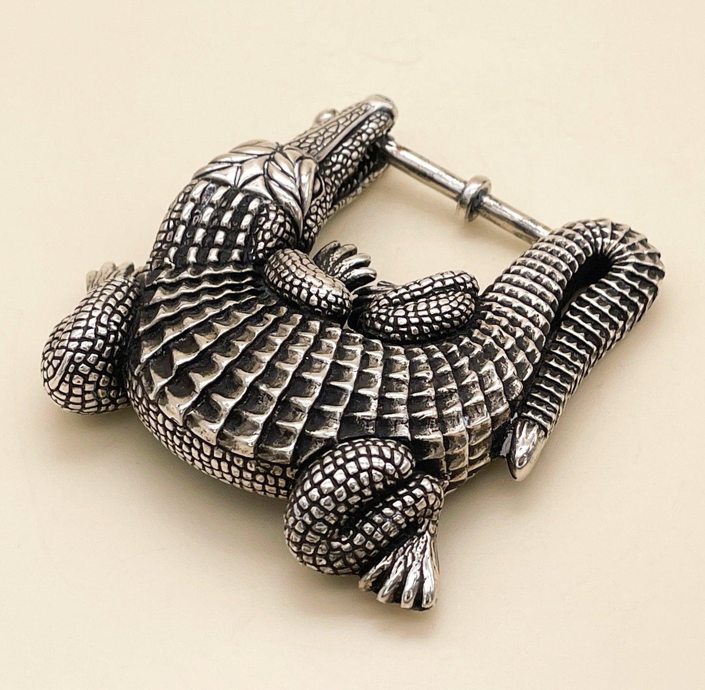 Kieselstein Cord Grand Alligator Belt Buckle - Premium  from All The Best Vintage - Just $995! Shop now at All The Best Vintage