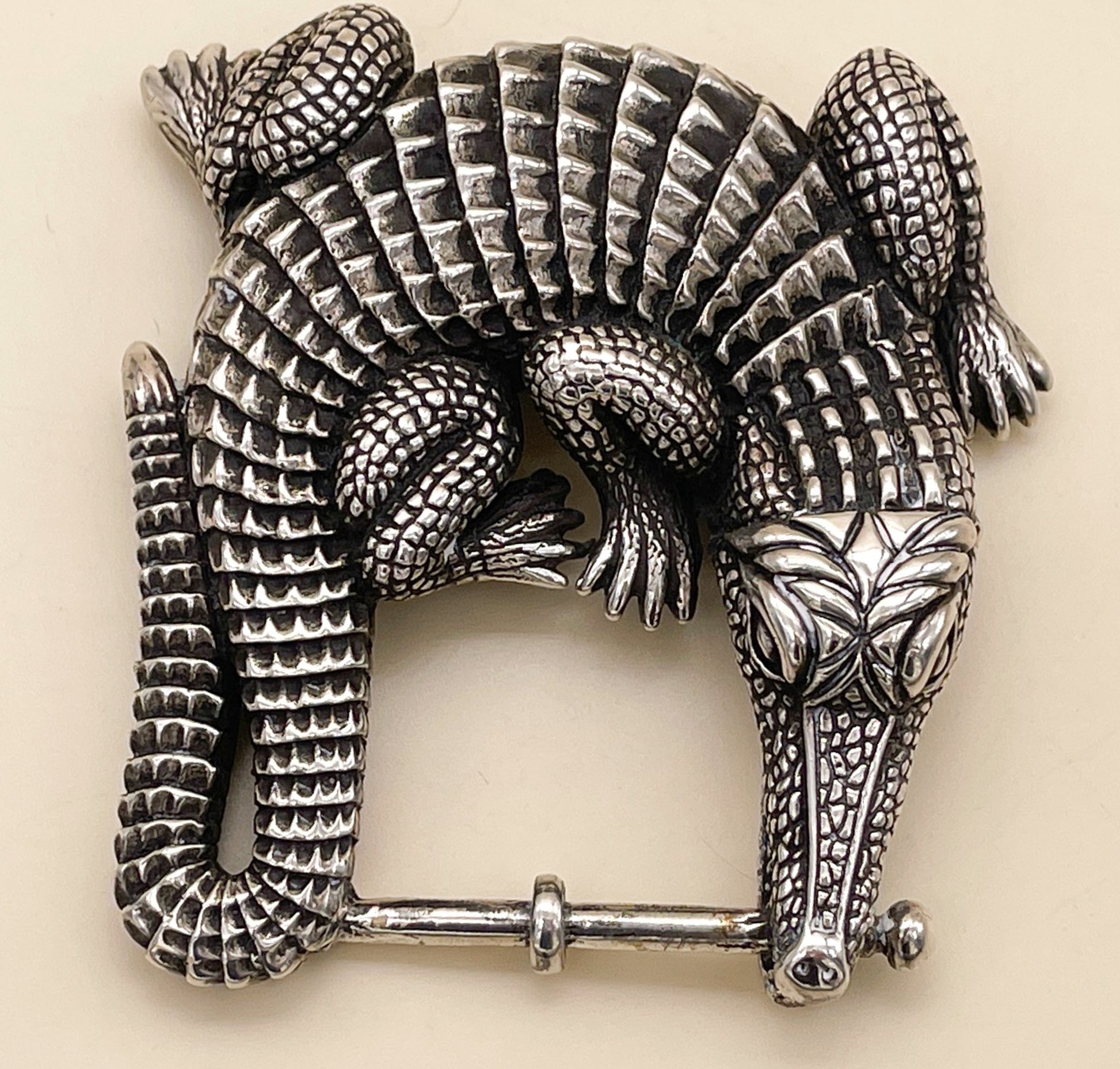 Kieselstein Cord Grand Alligator Belt Buckle - Premium  from All The Best Vintage - Just $995! Shop now at All The Best Vintage